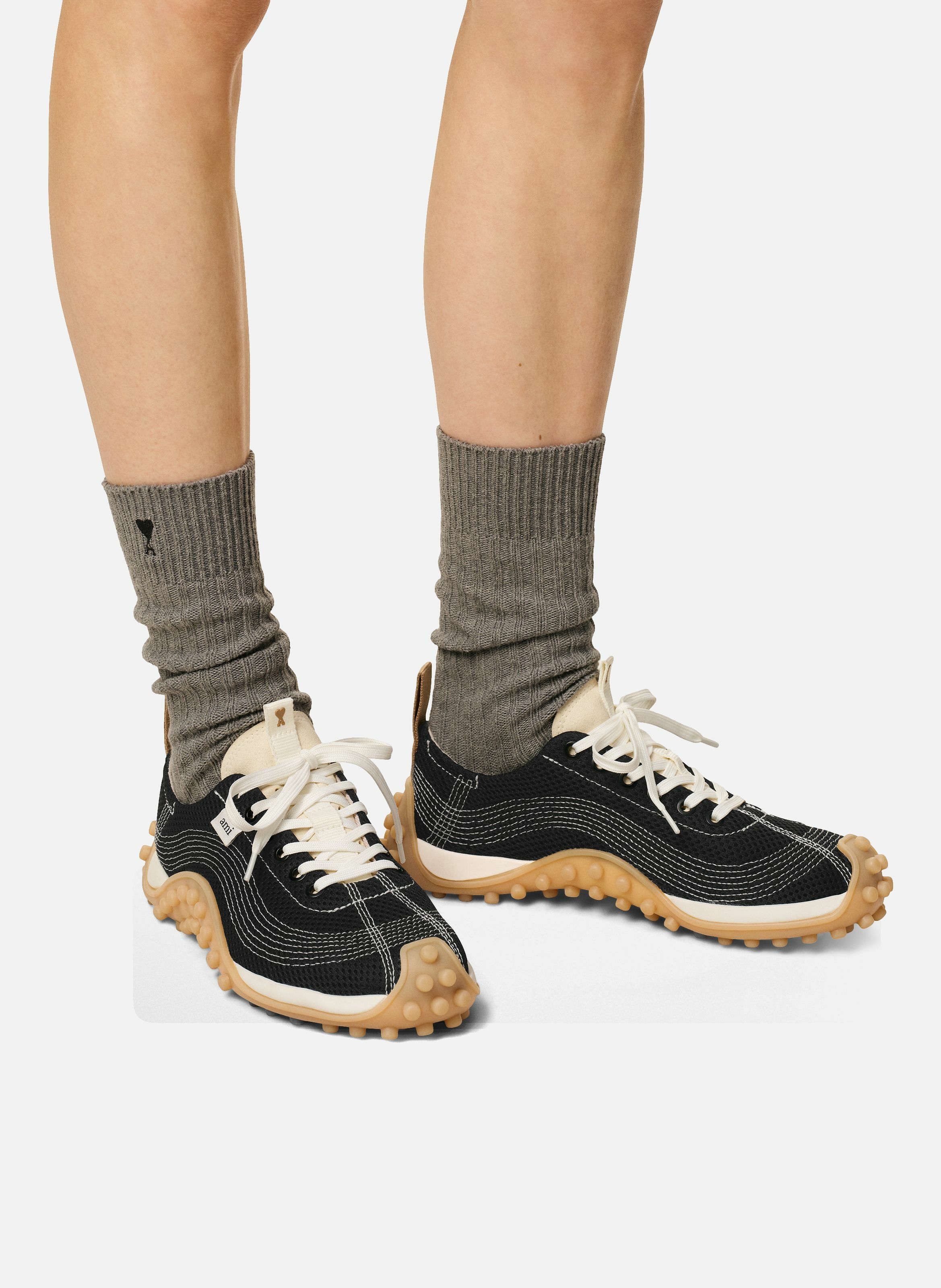 Sneakers mirage unisexes en mesh AMI PARIS Noir