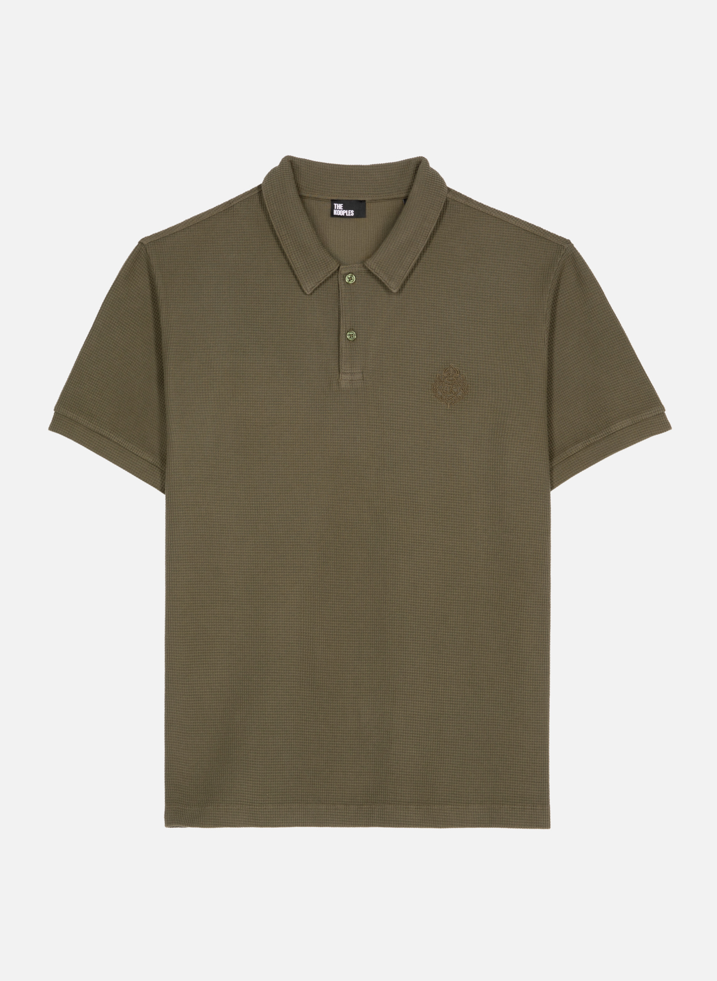 Polo en nid d'abeille avec blason THE KOOPLES Vert