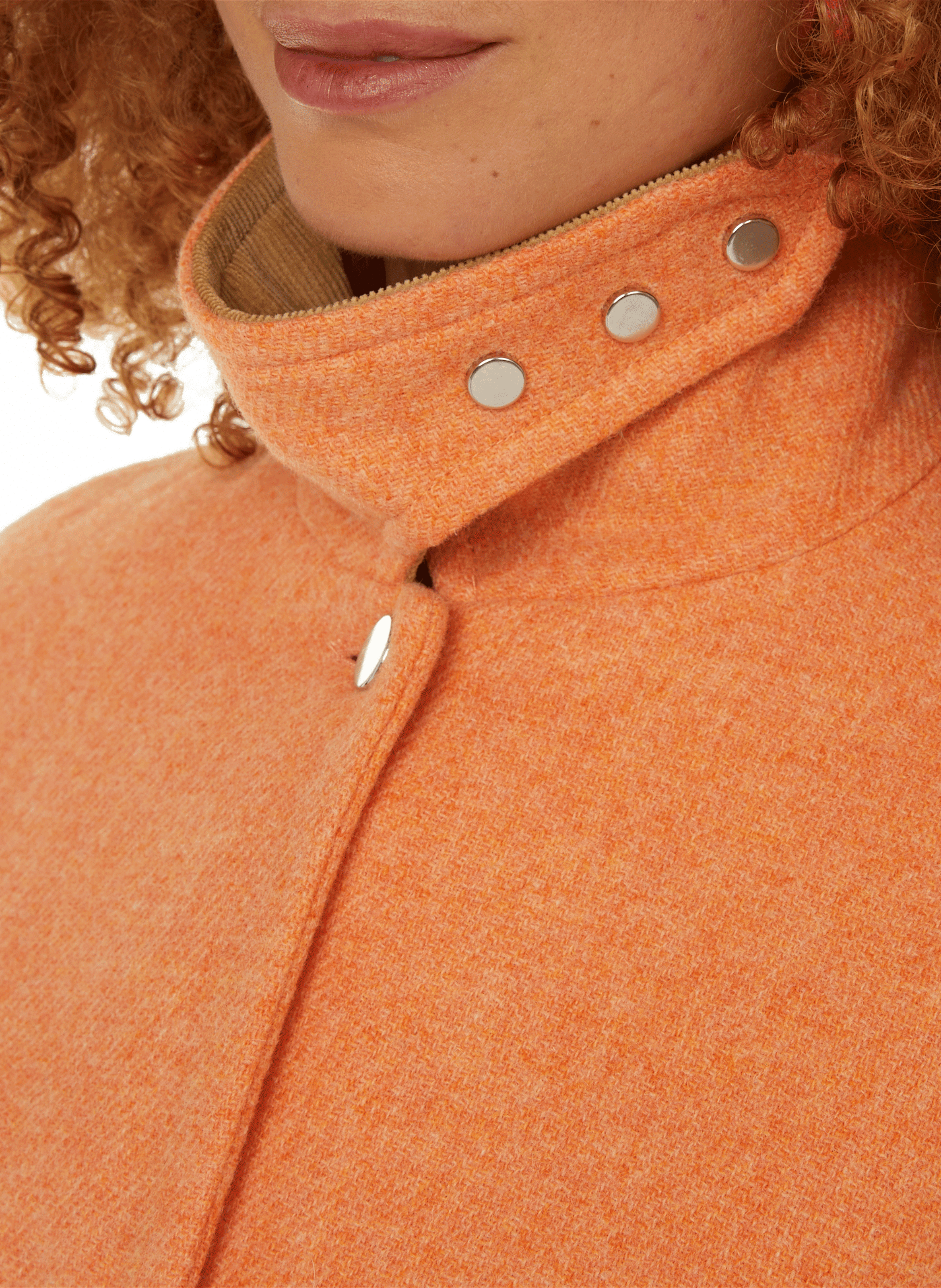 Virgin wool coat ROSEANNA Orange