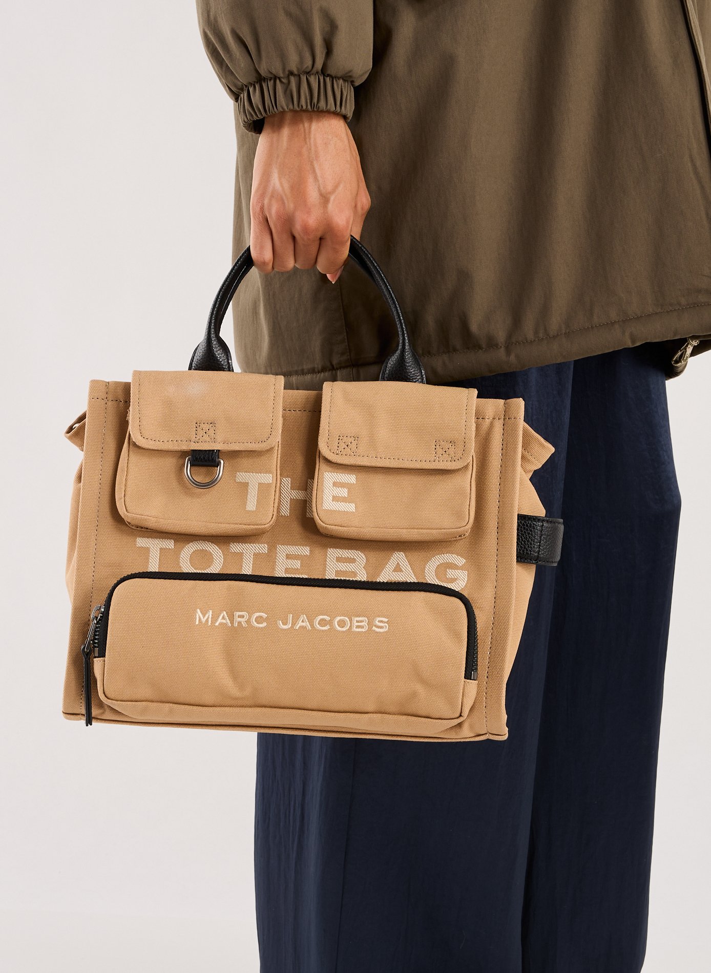 The Cargo Canvas Medium Tote Bag MARC JACOBS Brown