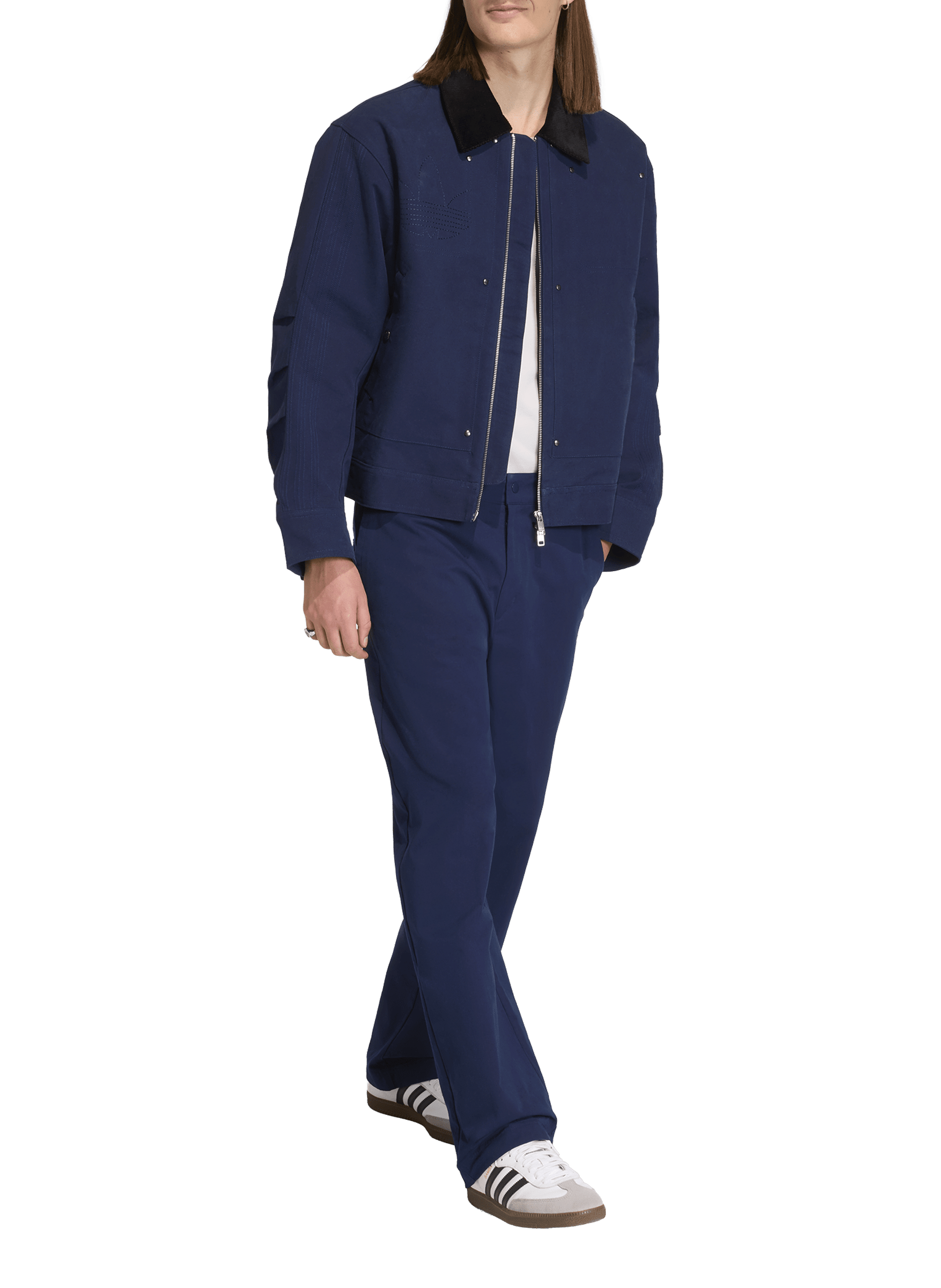 Veste Bomber avec clous ADIDAS Bleu