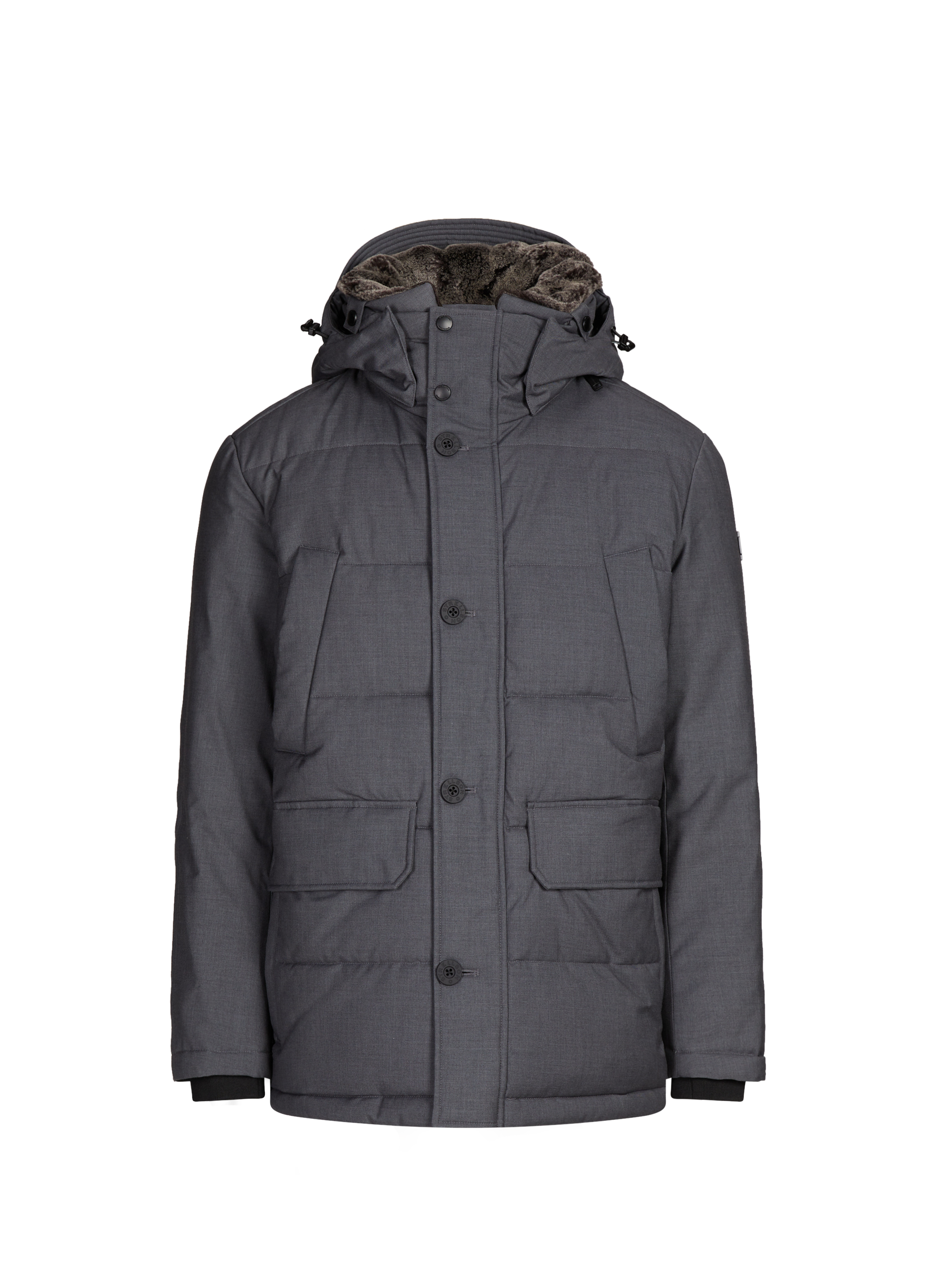 STRELLSON Veste matelassée Plaza 3.0 à capuche Gris