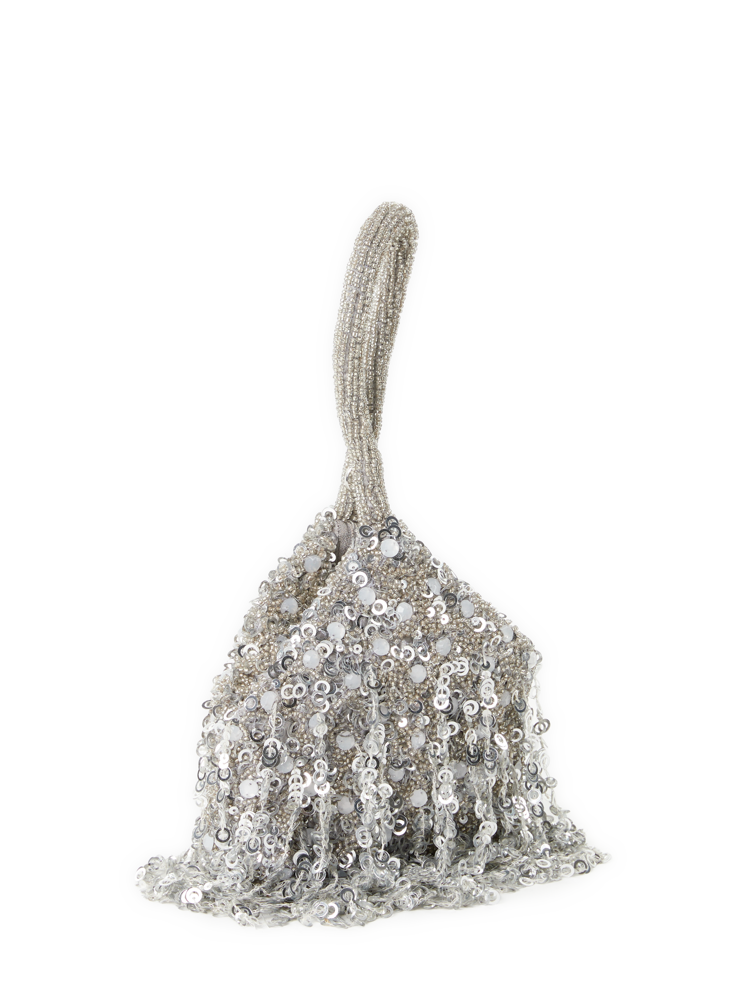 Sequin handbag TOPSHOP Silver