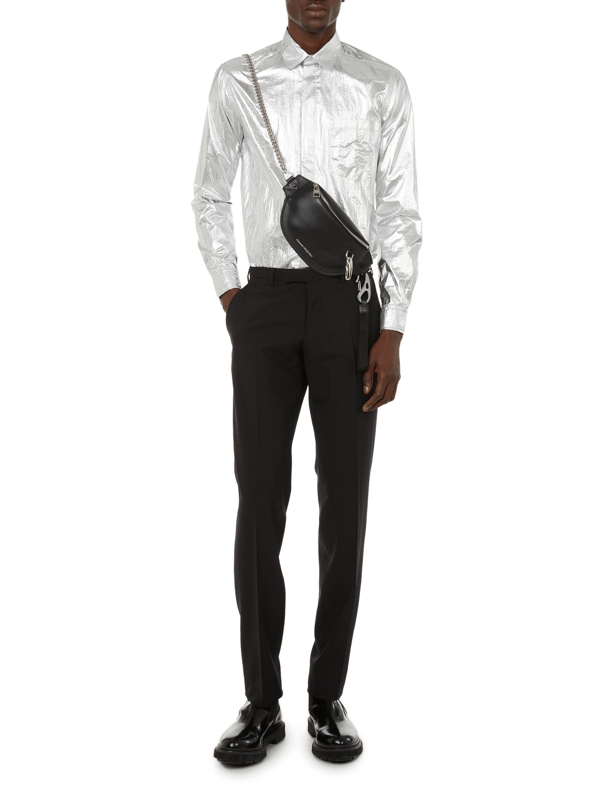 Metallic shirt  Grey