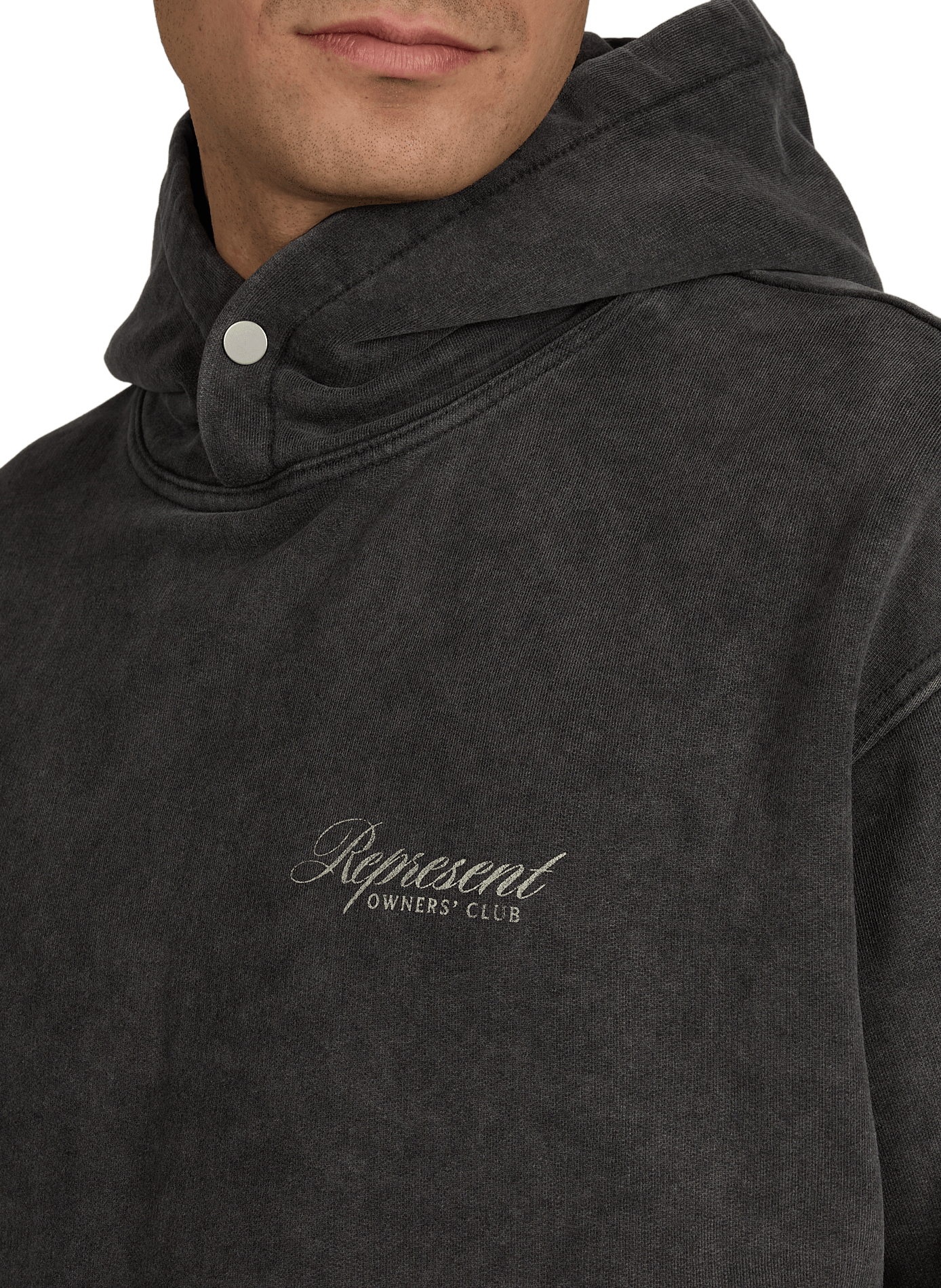 Cotton hooded sweatshirt REPRESENT Grey