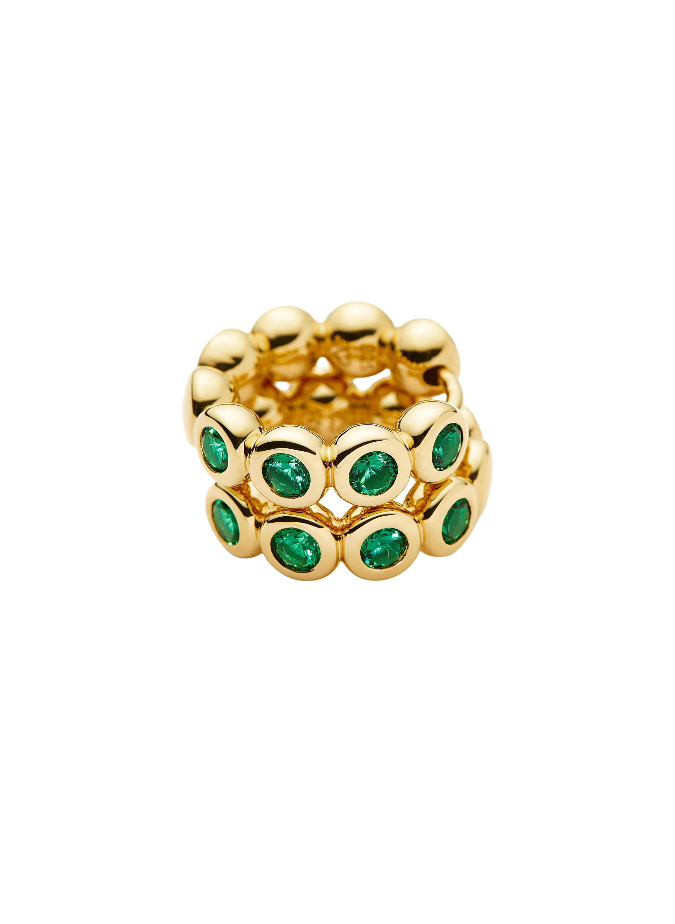 Créoles serties à pierres MISSOMA Vert