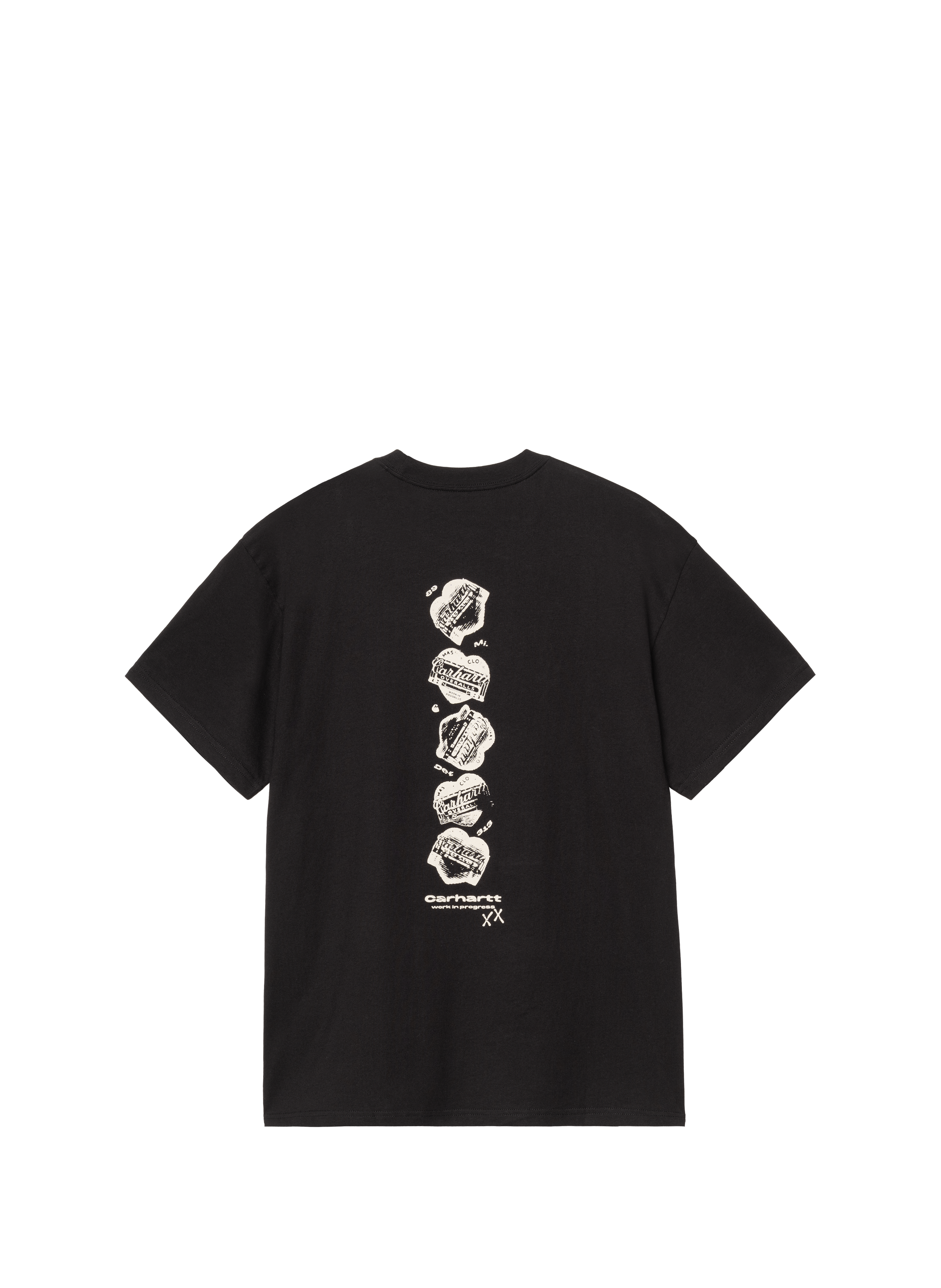 T-shirt imprimé à col rond en coton CARHARTT WIP Noir