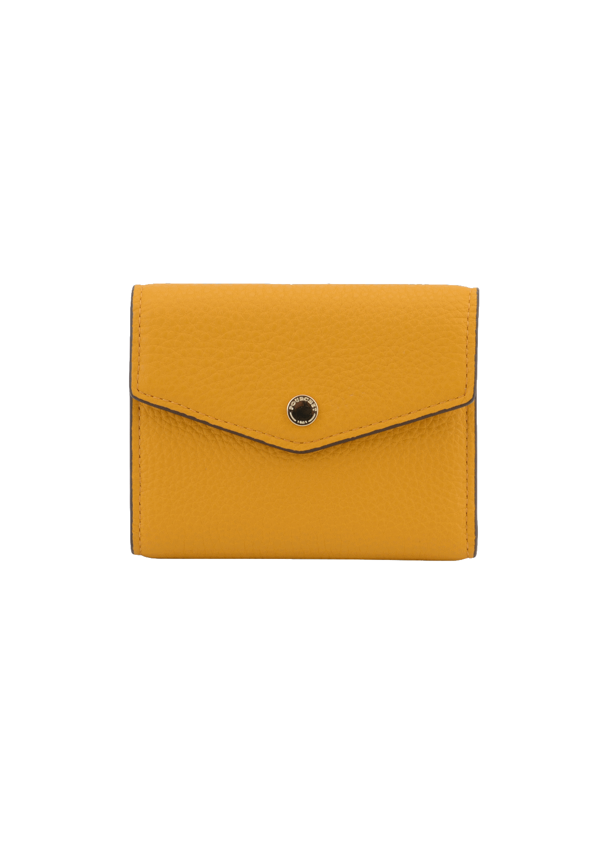 Club | porte-monnaie mm en cuir de veau POURCHET Jaune