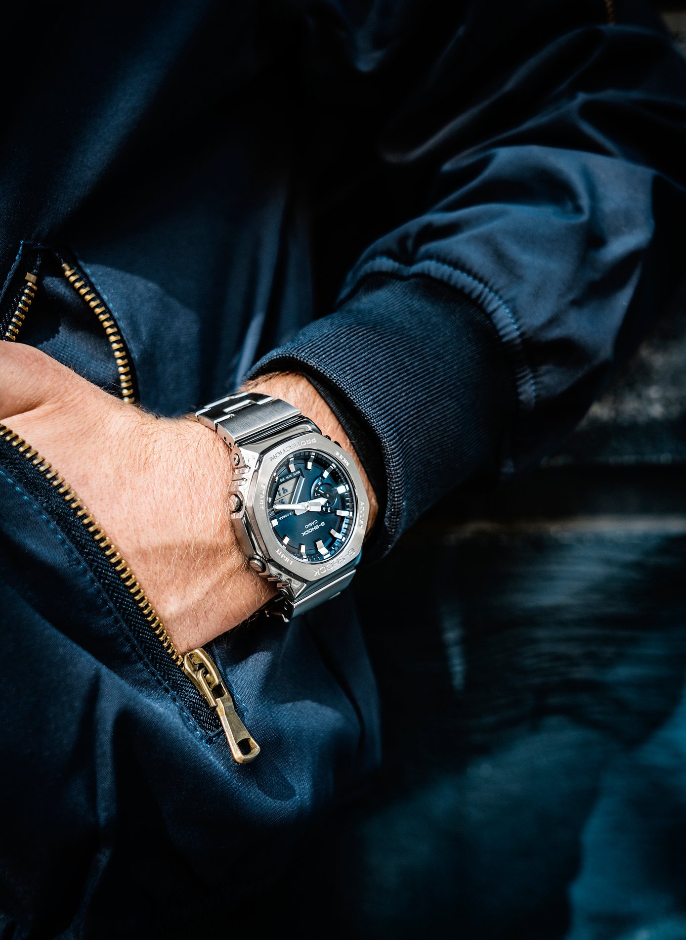 Montre quartz en acier CASIO Argent