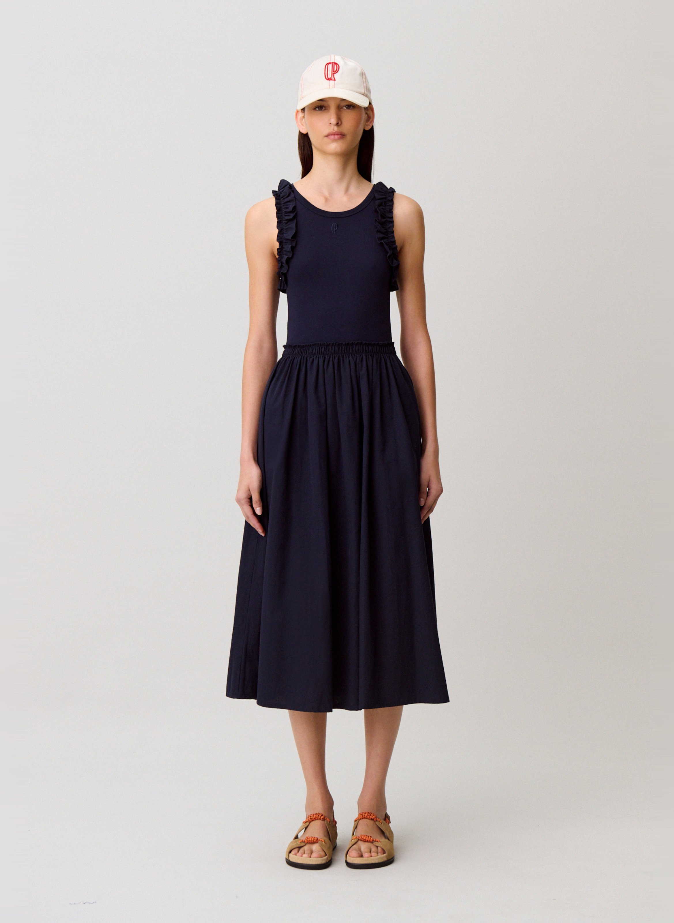 Robe midi col rond CLAUDIE PIERLOT Bleu