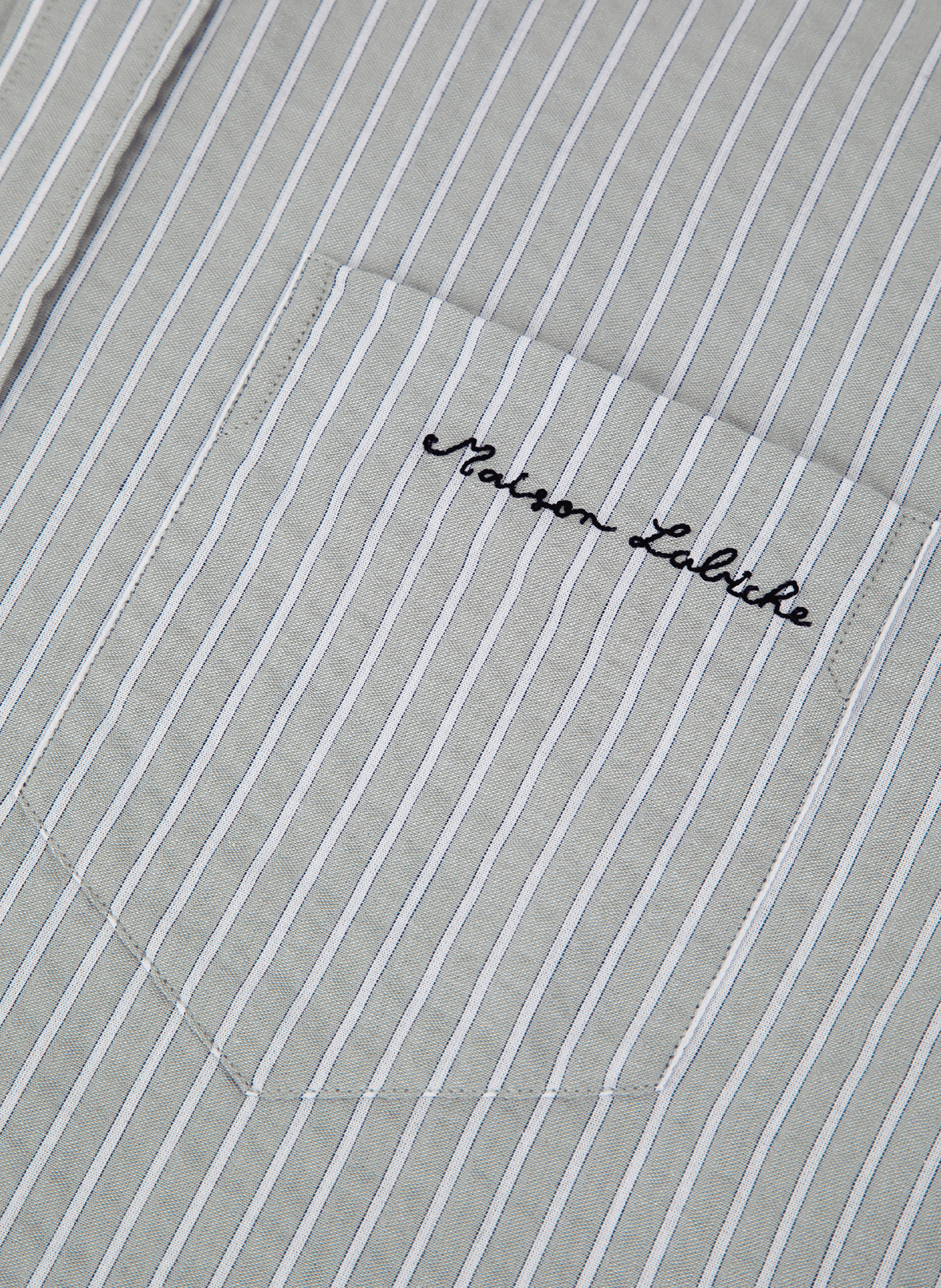 Chemise Bonne Graine rayée en coton MAISON LABICHE Beige