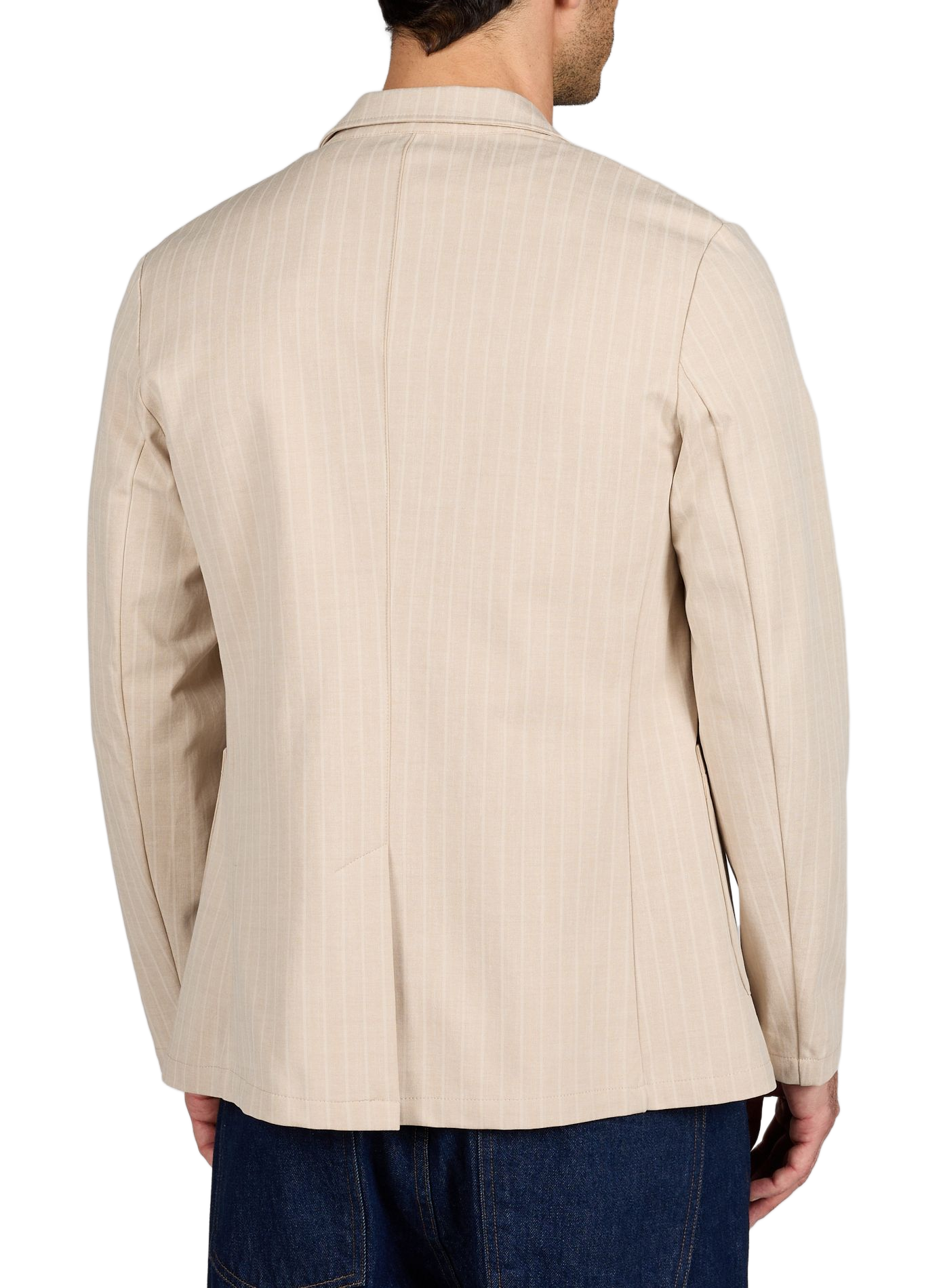 Blazer droit Niko Cervo en coton mélangé 1789 CALA Beige