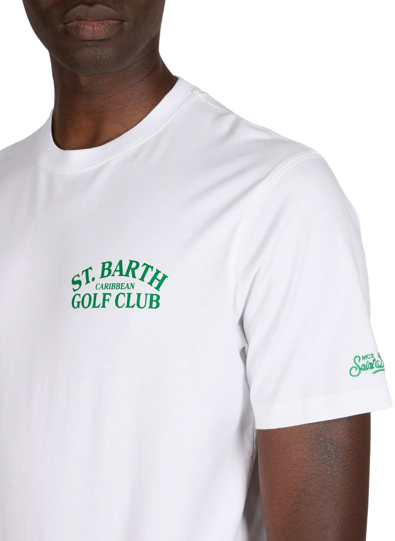 Straight cotton t-shirt MC2 SAINT BARTH White