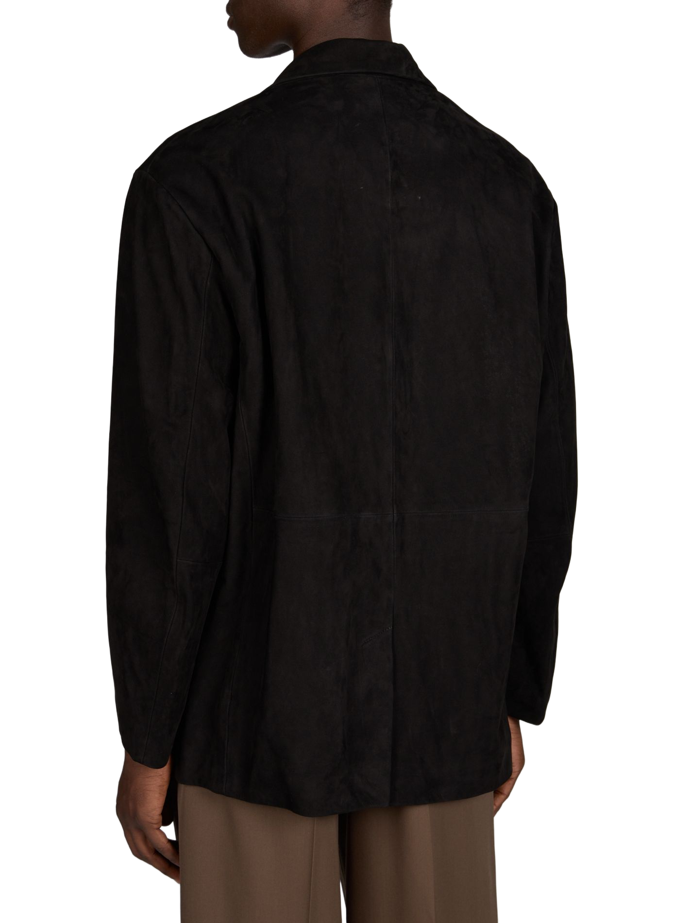 Veste de blazer en cuir SSSTEIN Noir
