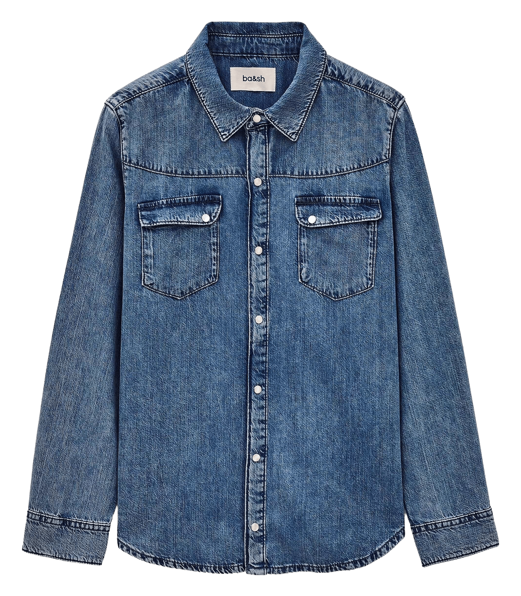 Adali classic collar straight shirt BA&SH Blue