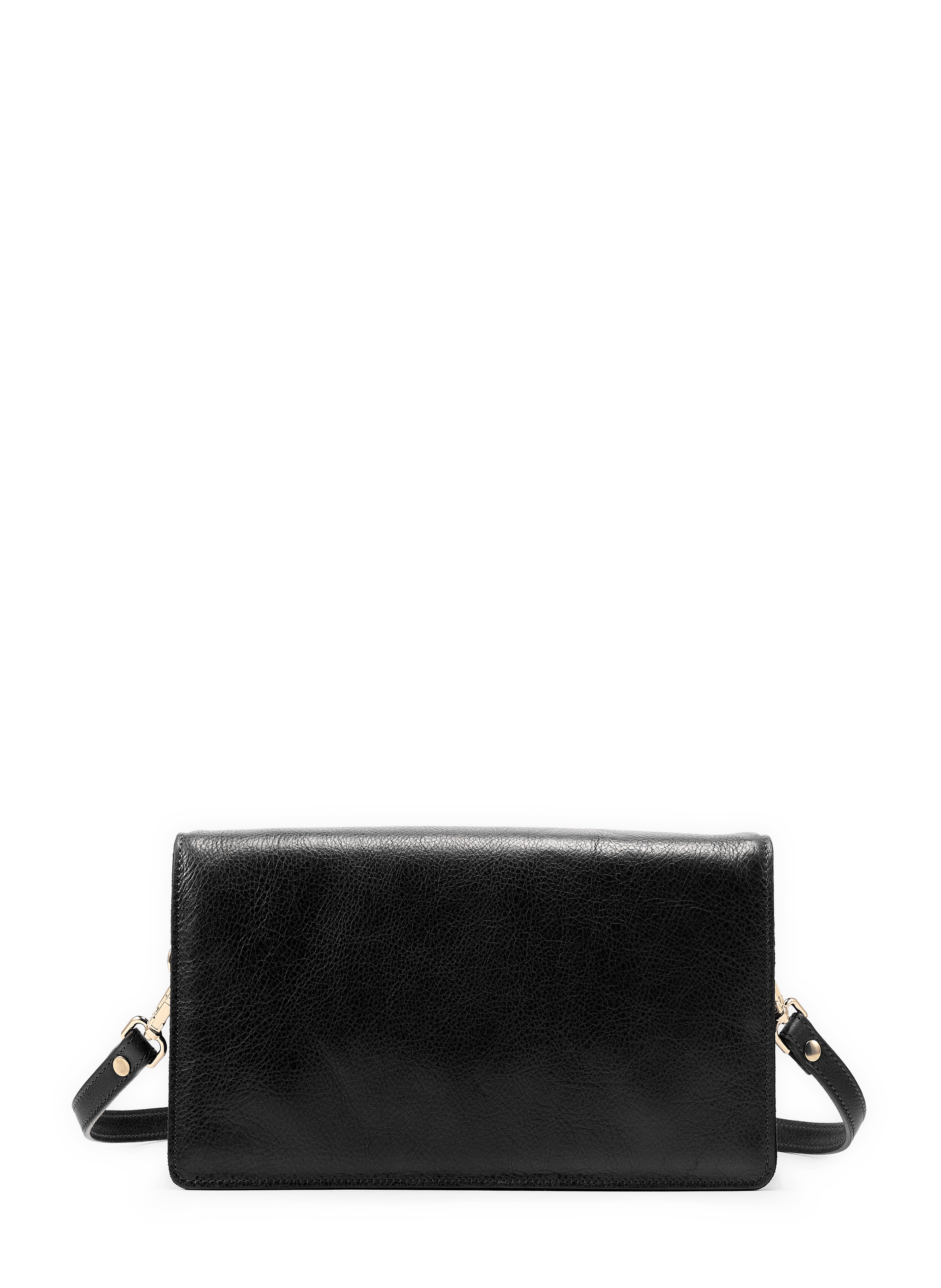 Leather shoulder bag SAISON 1865 Black