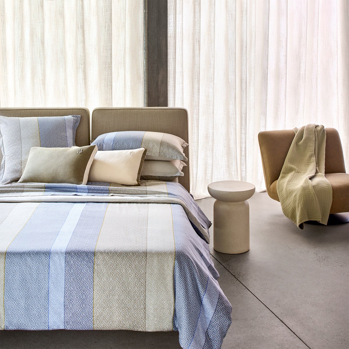 Drap housse en satin de coton, alvorada BOSS HOME Multicolore