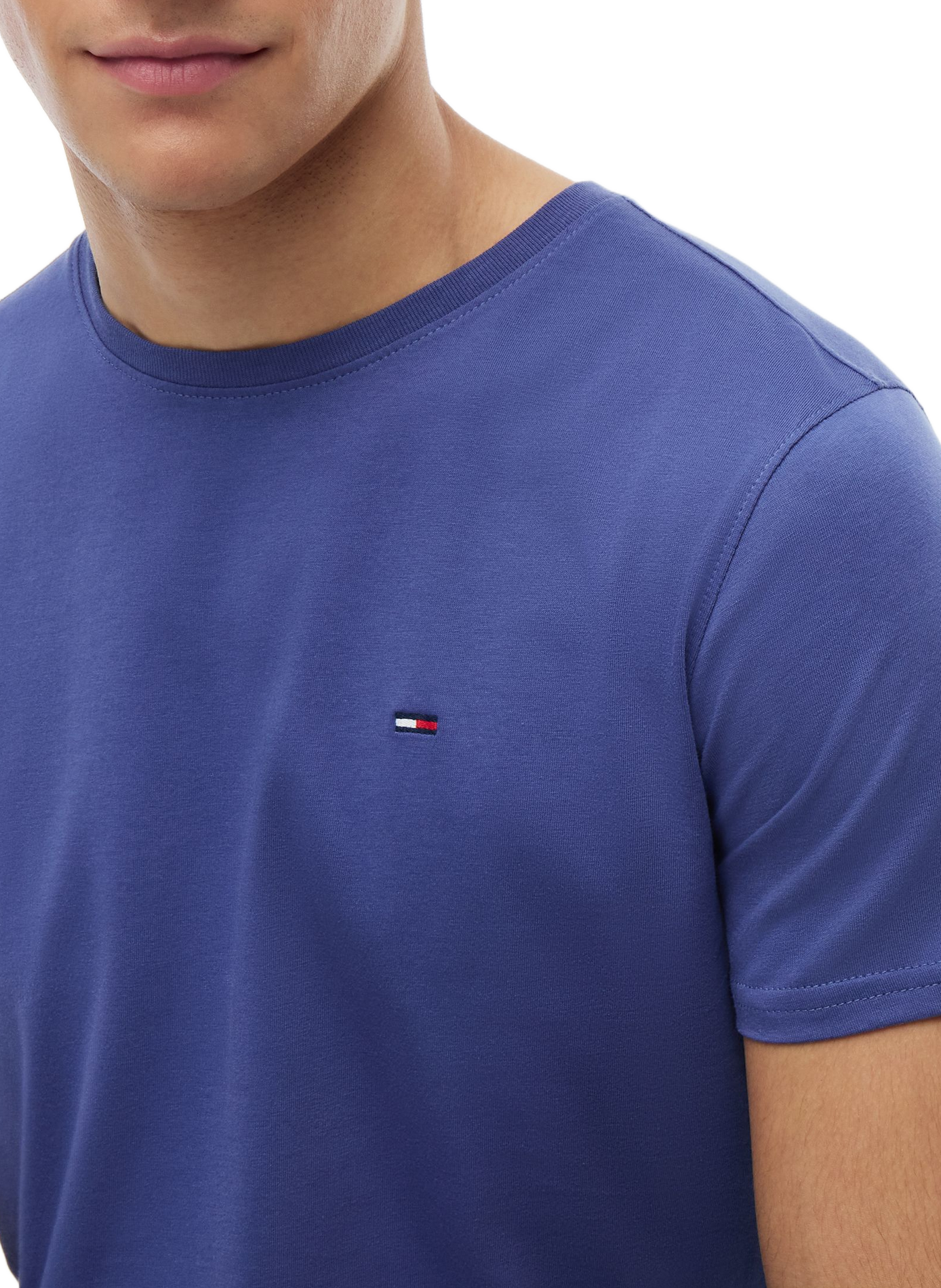 Straight-fit organic cotton T-shirt TOMMY HILFIGER Blue