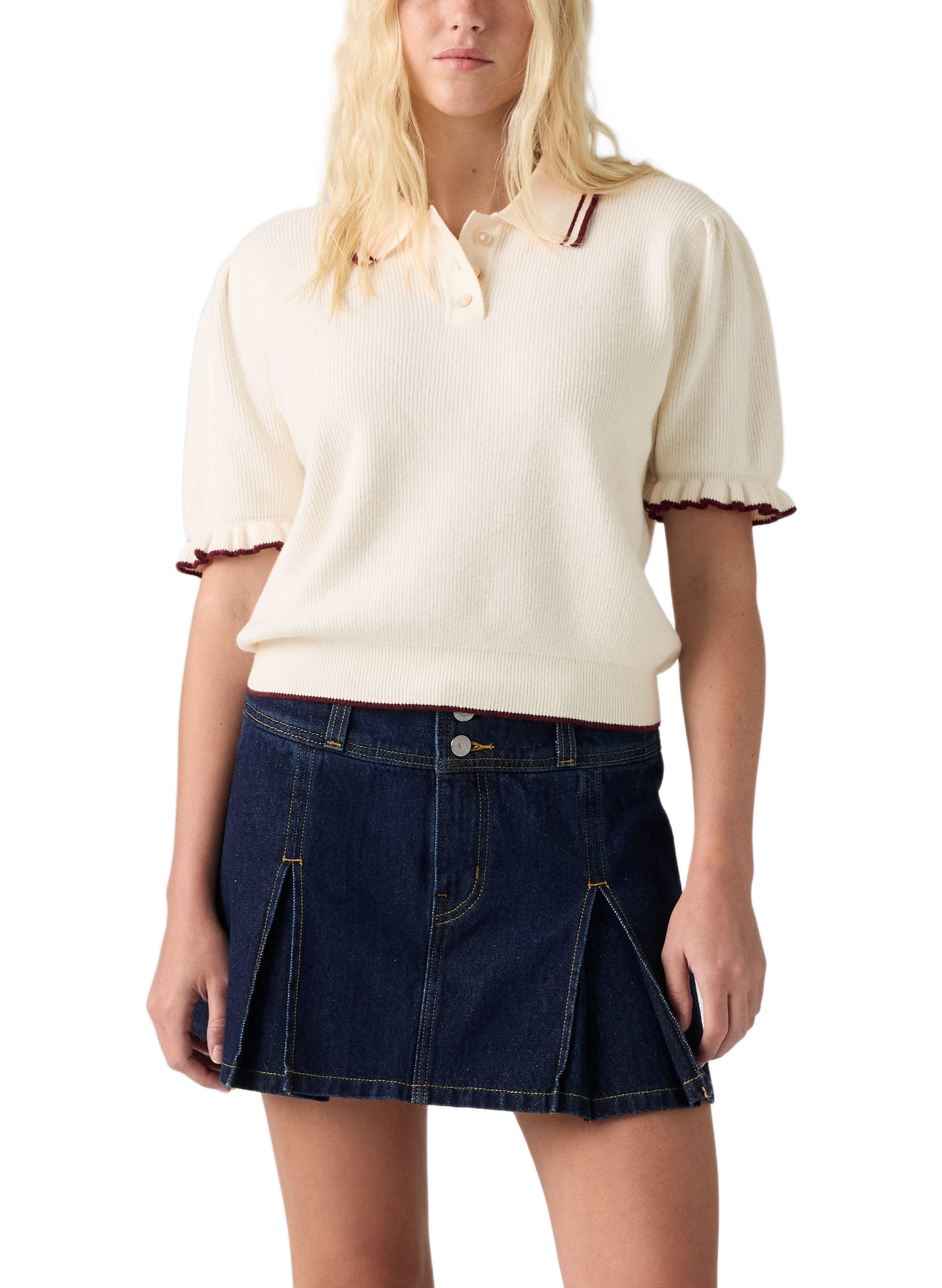 Short-sleeved Supersoft Summer polo in blended cotton LEVI'S White