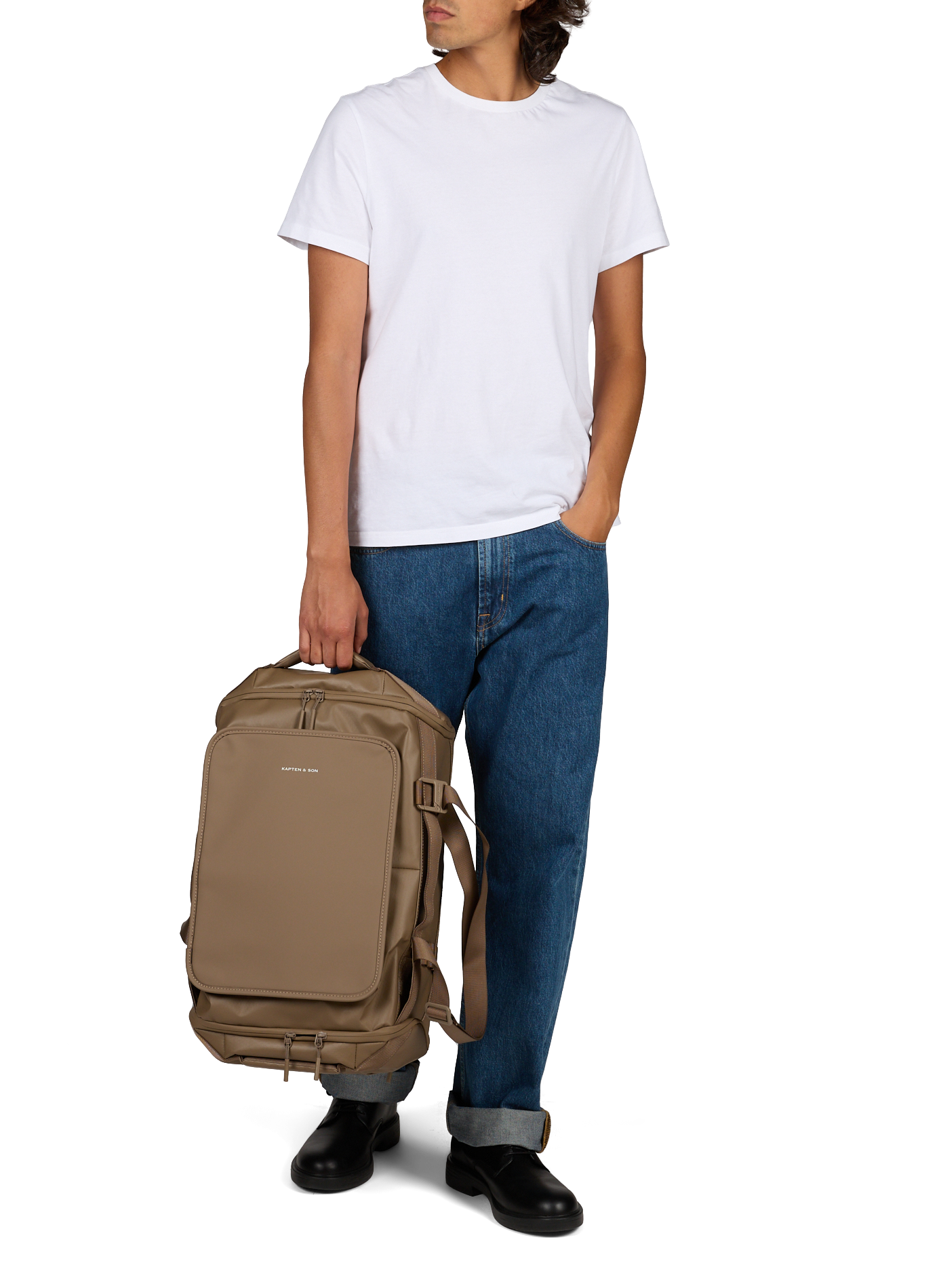 Rugzak Lissabon Duffle KAPTEN & SON Bruin