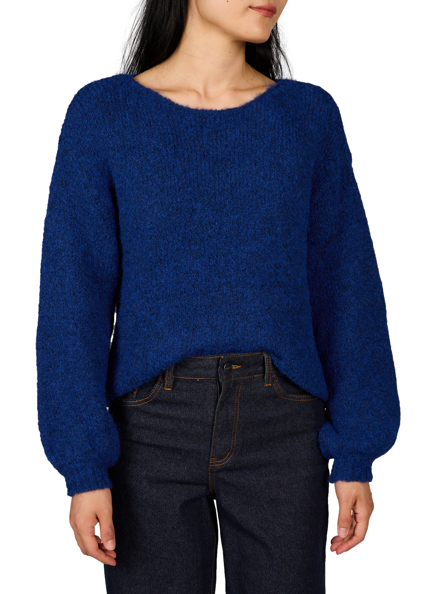 Rundhalsausschnitt-Pullover VILA Blau