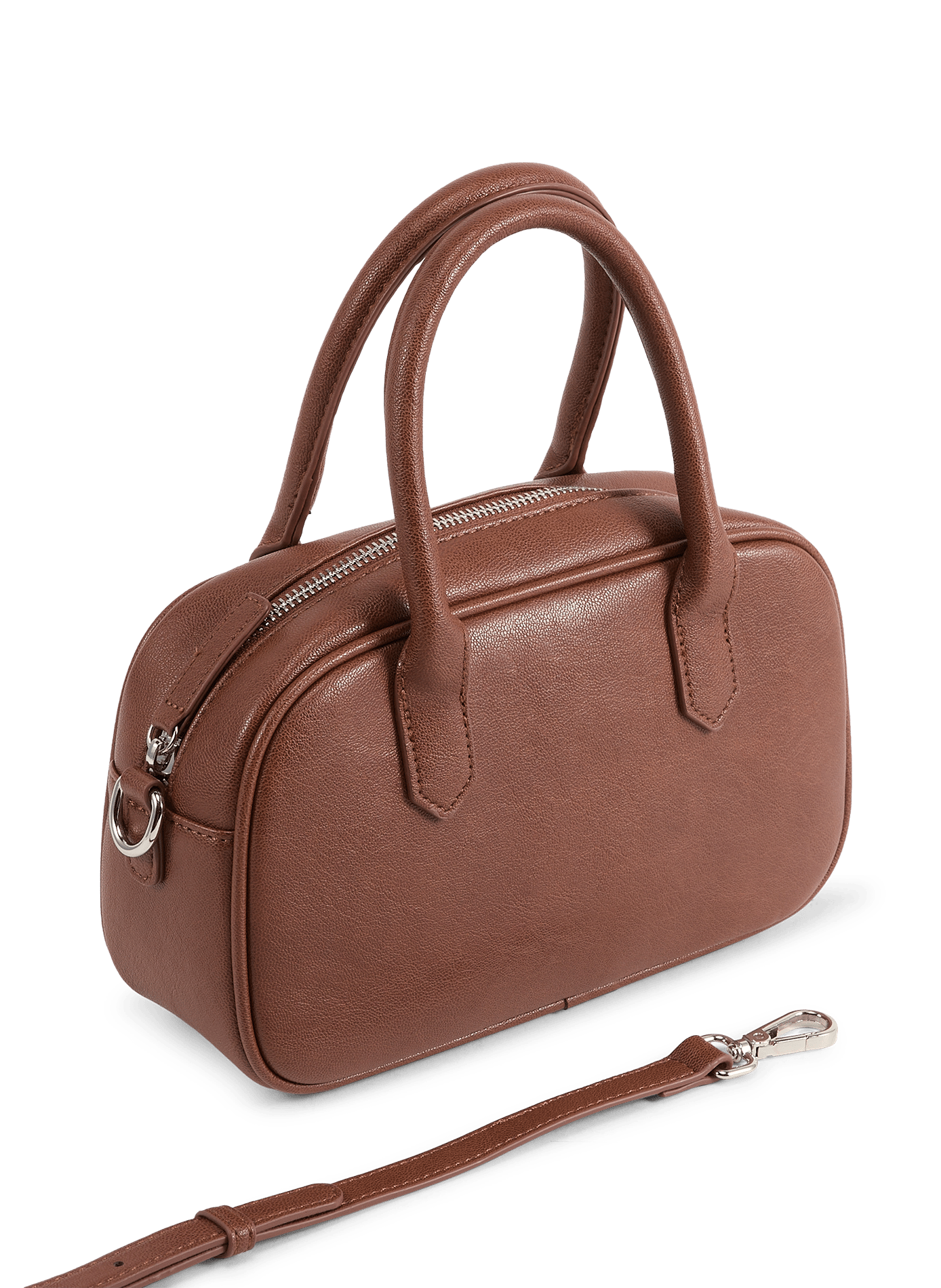 Petit sac à main uni  | Marron AU PRINTEMPS PARIS Femme