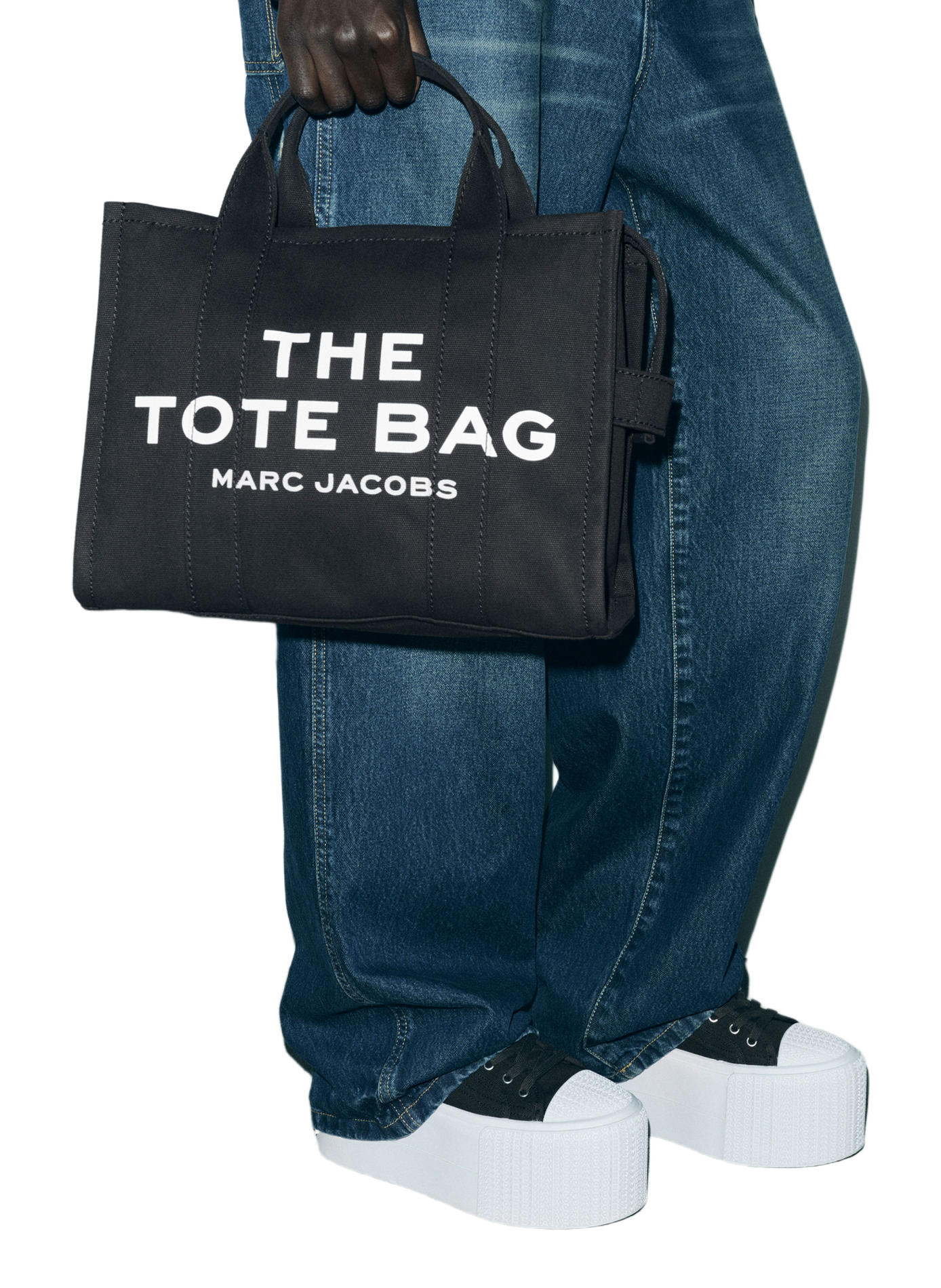 Tas cabas The Canvas Medium Tote Bag | Zwart MARC JACOBS Dames