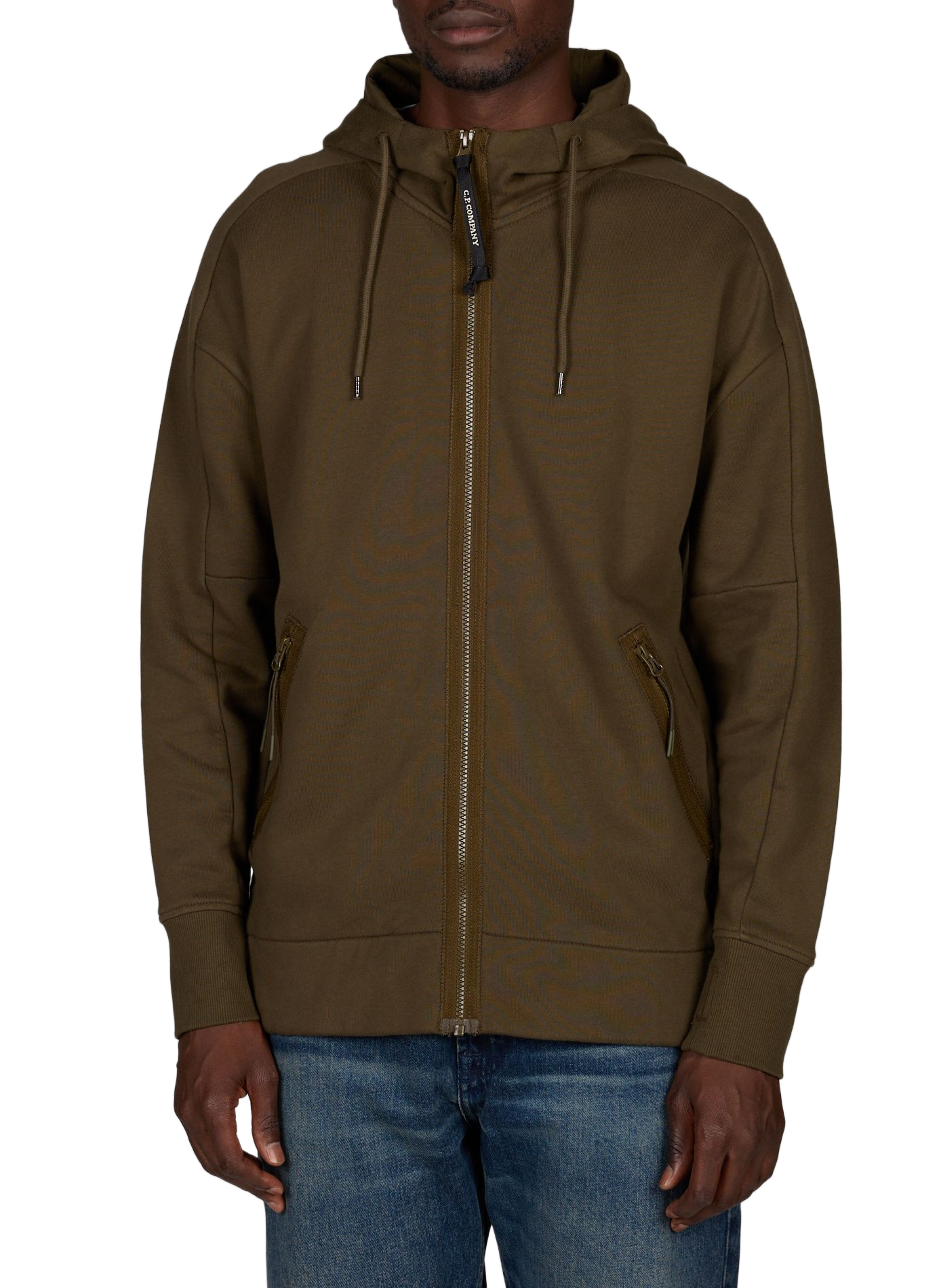 Kapuzenpullover aus Baumwolle mit integrierter Brille CP COMPANY Khaki