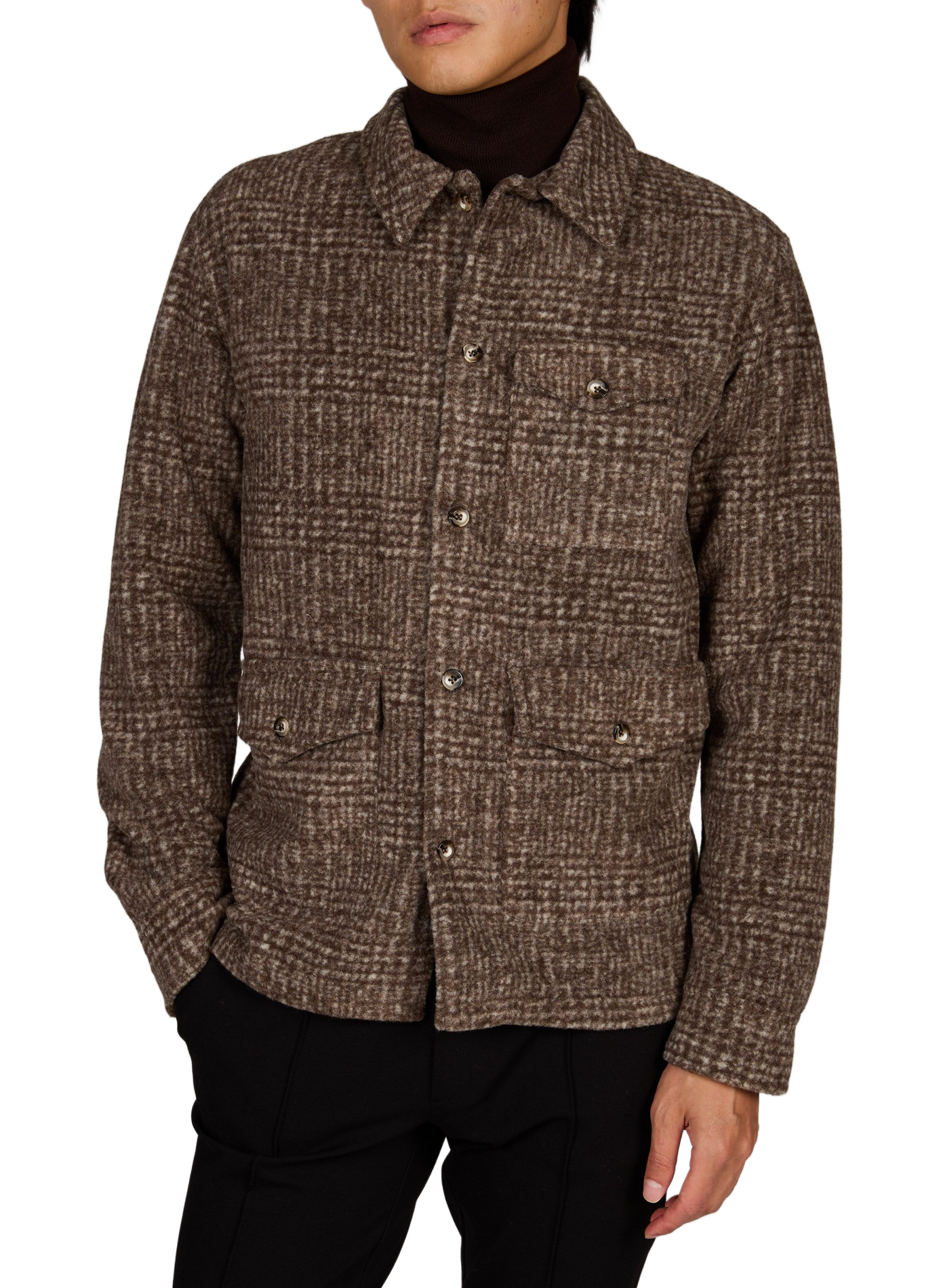 Straight jacket with classic collar 1789 CALA Khaki