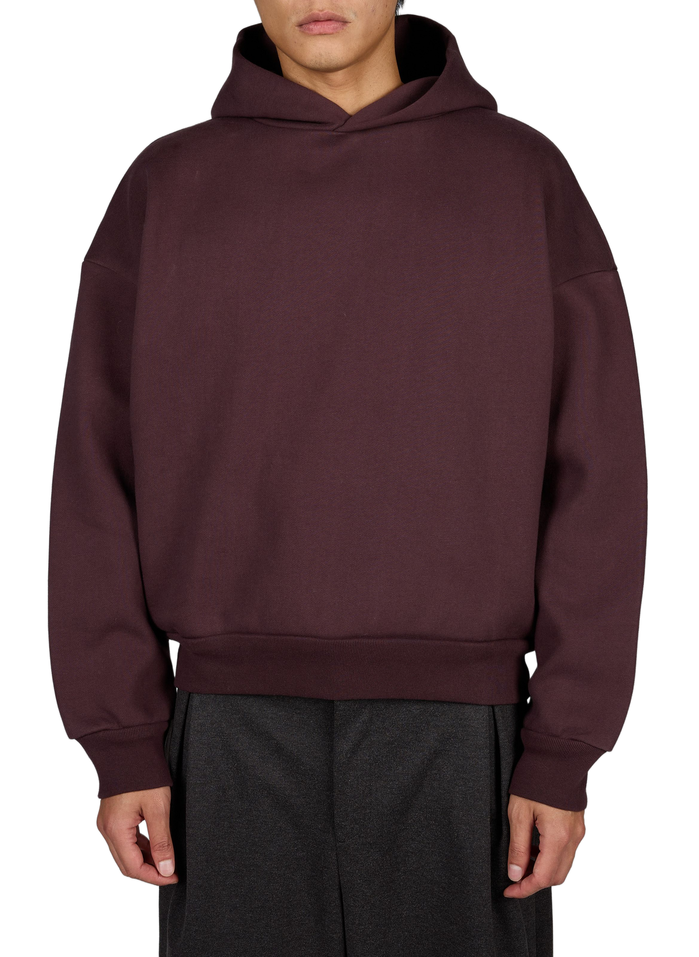 Plain oversized hooded sweatshirt SEVENTH Purple