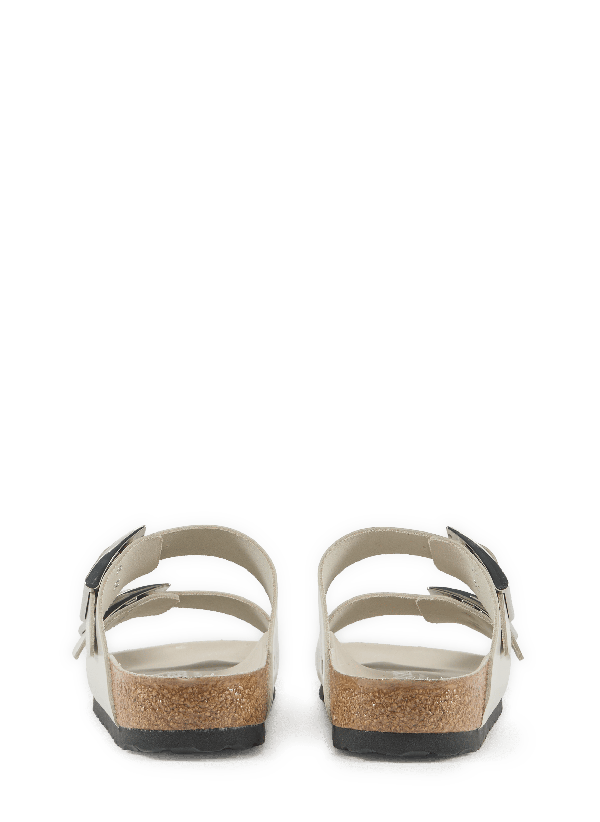 Sandalias Arizona de cuero BIRKENSTOCK Beige