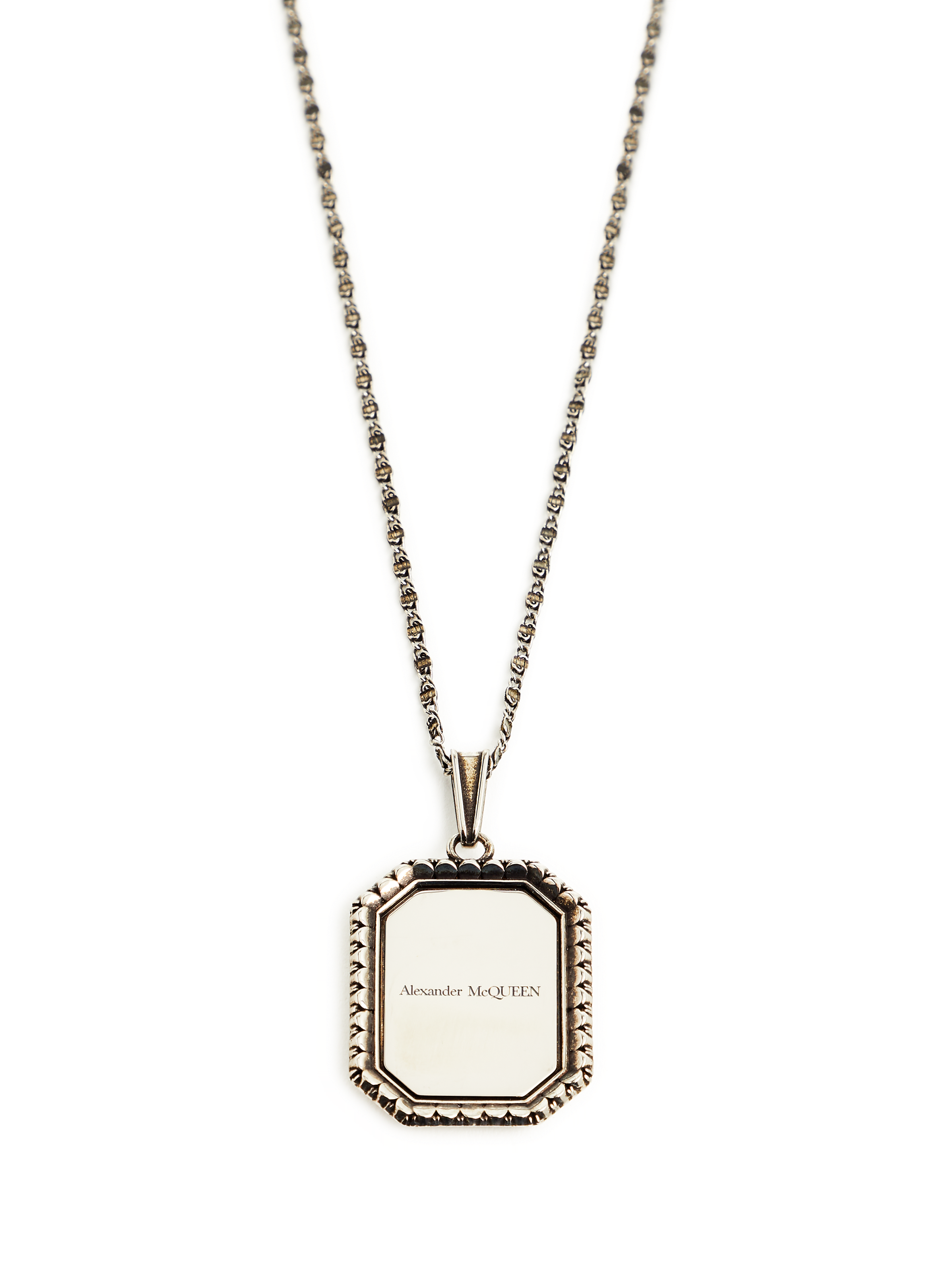 Collier à pendentif ALEXANDER MCQUEEN Argent