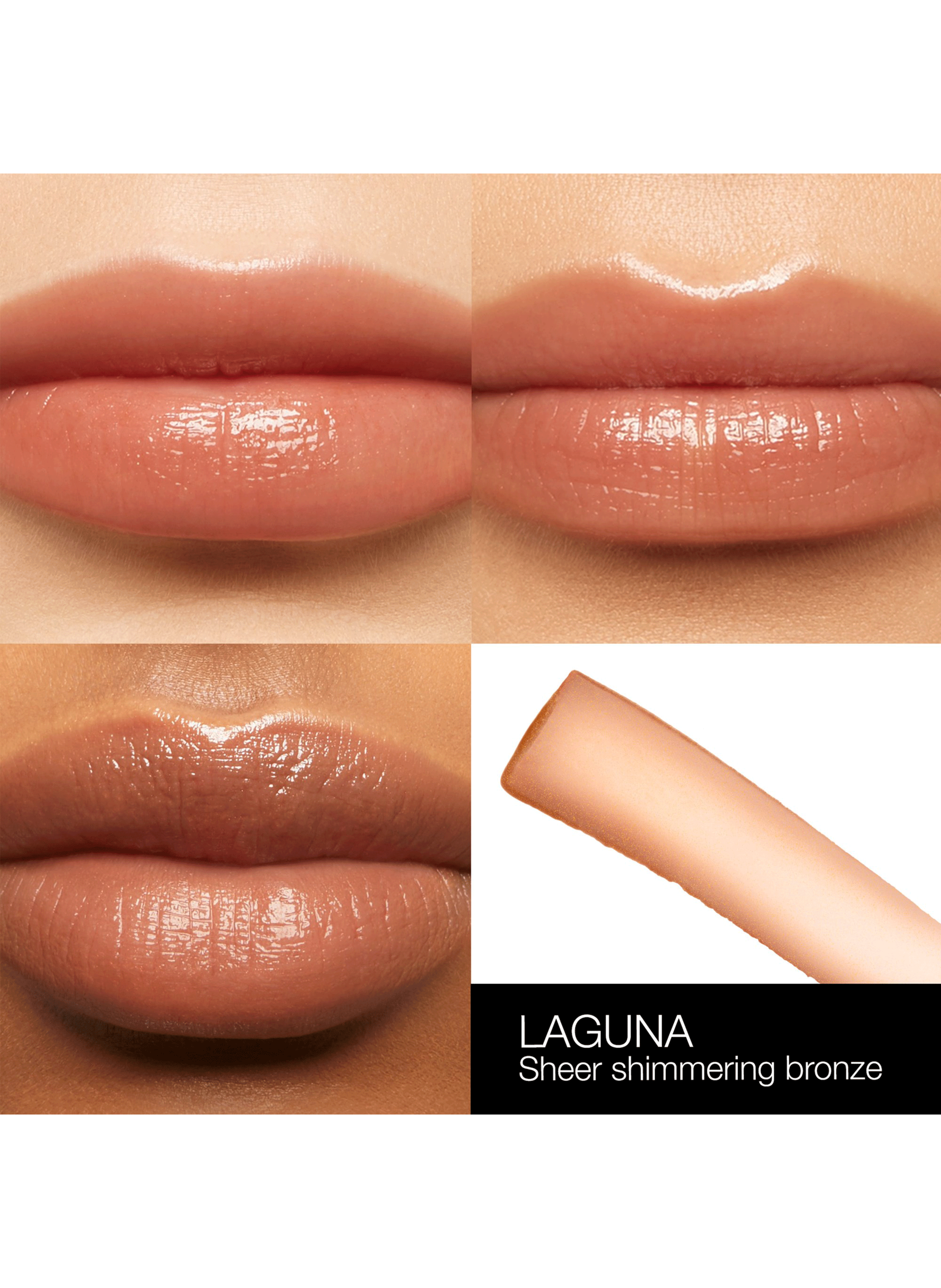 Afterglow lip balm Laguna bronze transparent avec reflets dorés