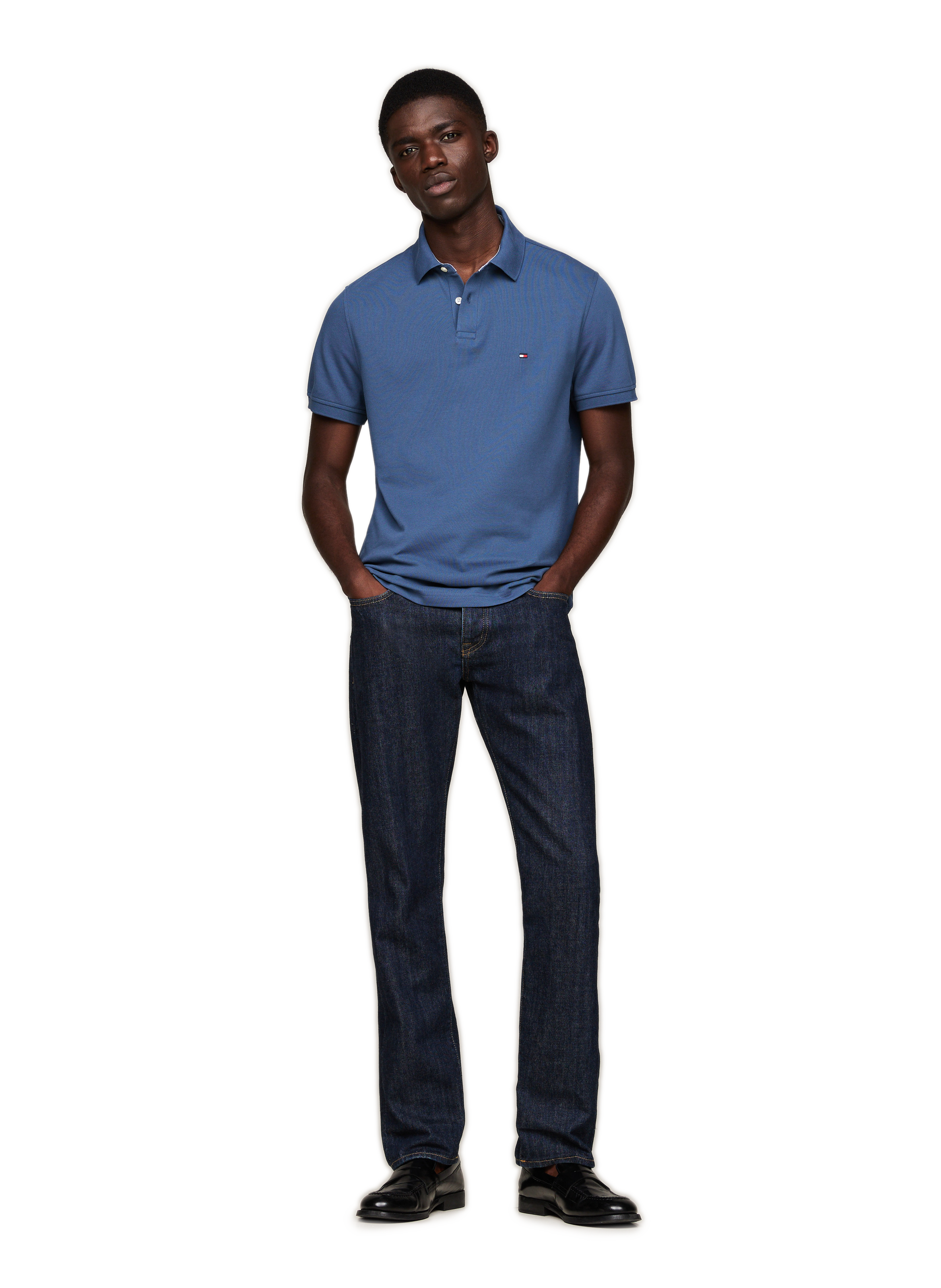 Organic cotton polo shirt TOMMY HILFIGER Blue