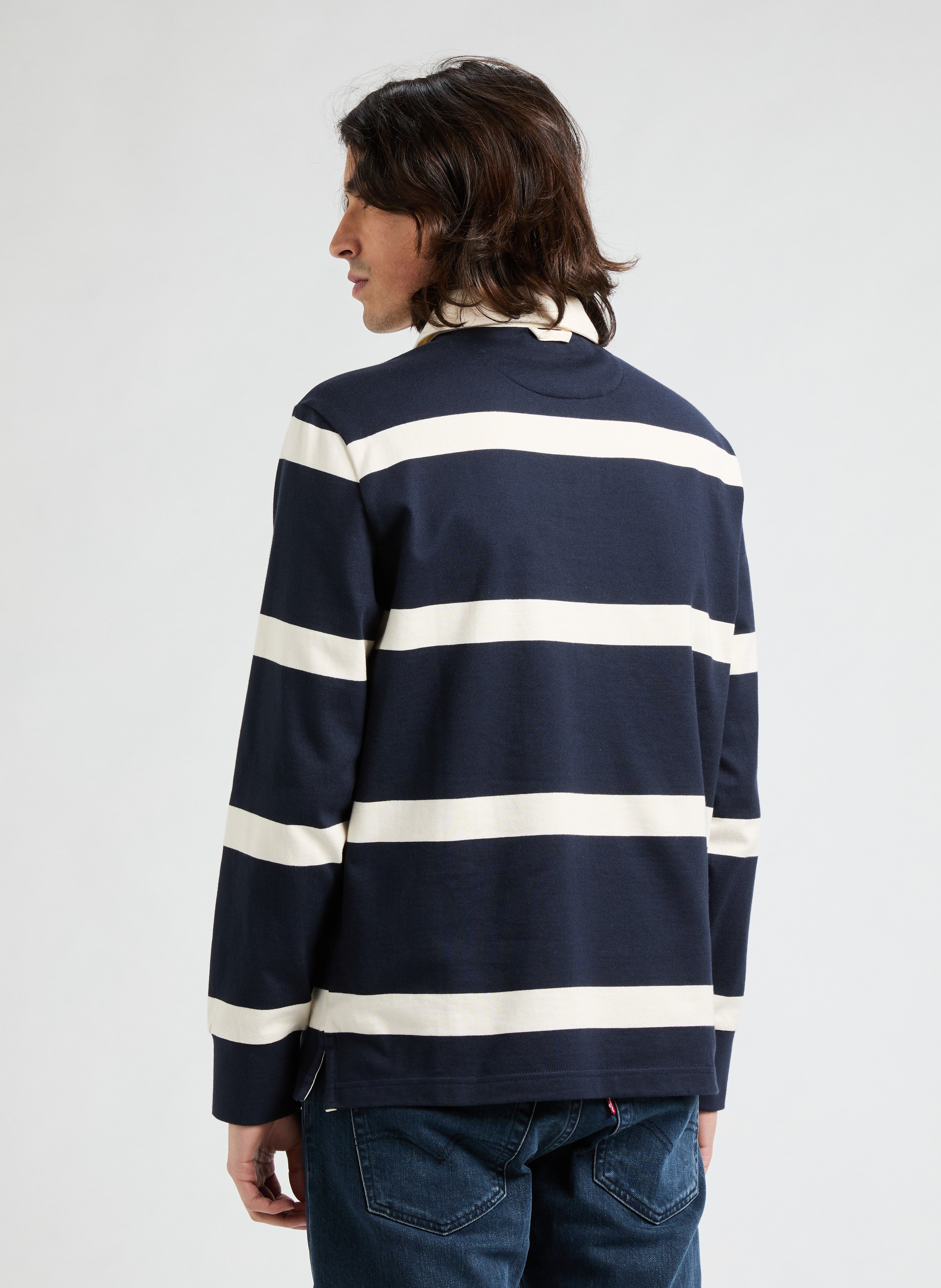 Polo manches longues  GANT Bleu