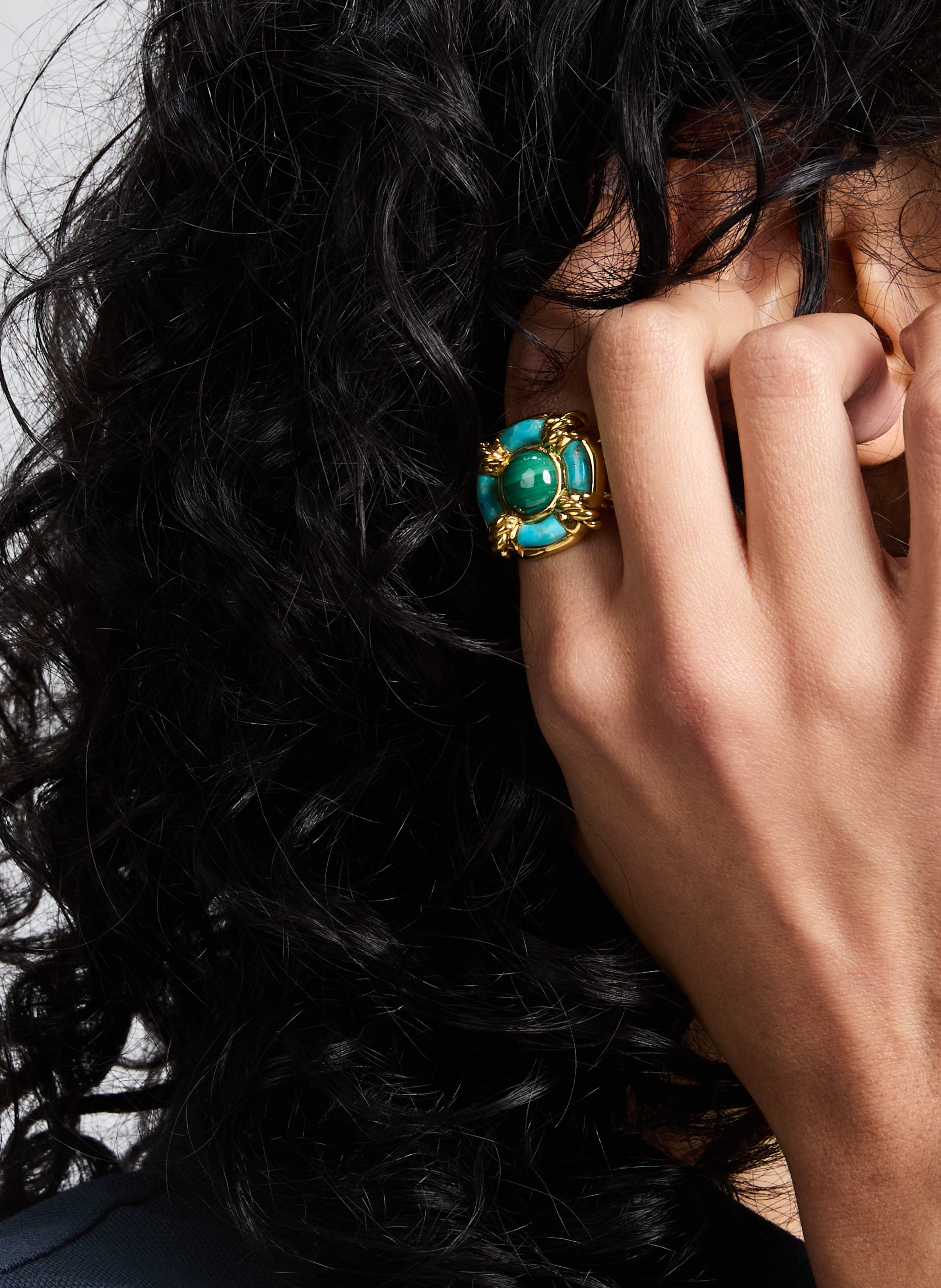 Bague Hilarios  AURELIE BIDERMANN Bleu