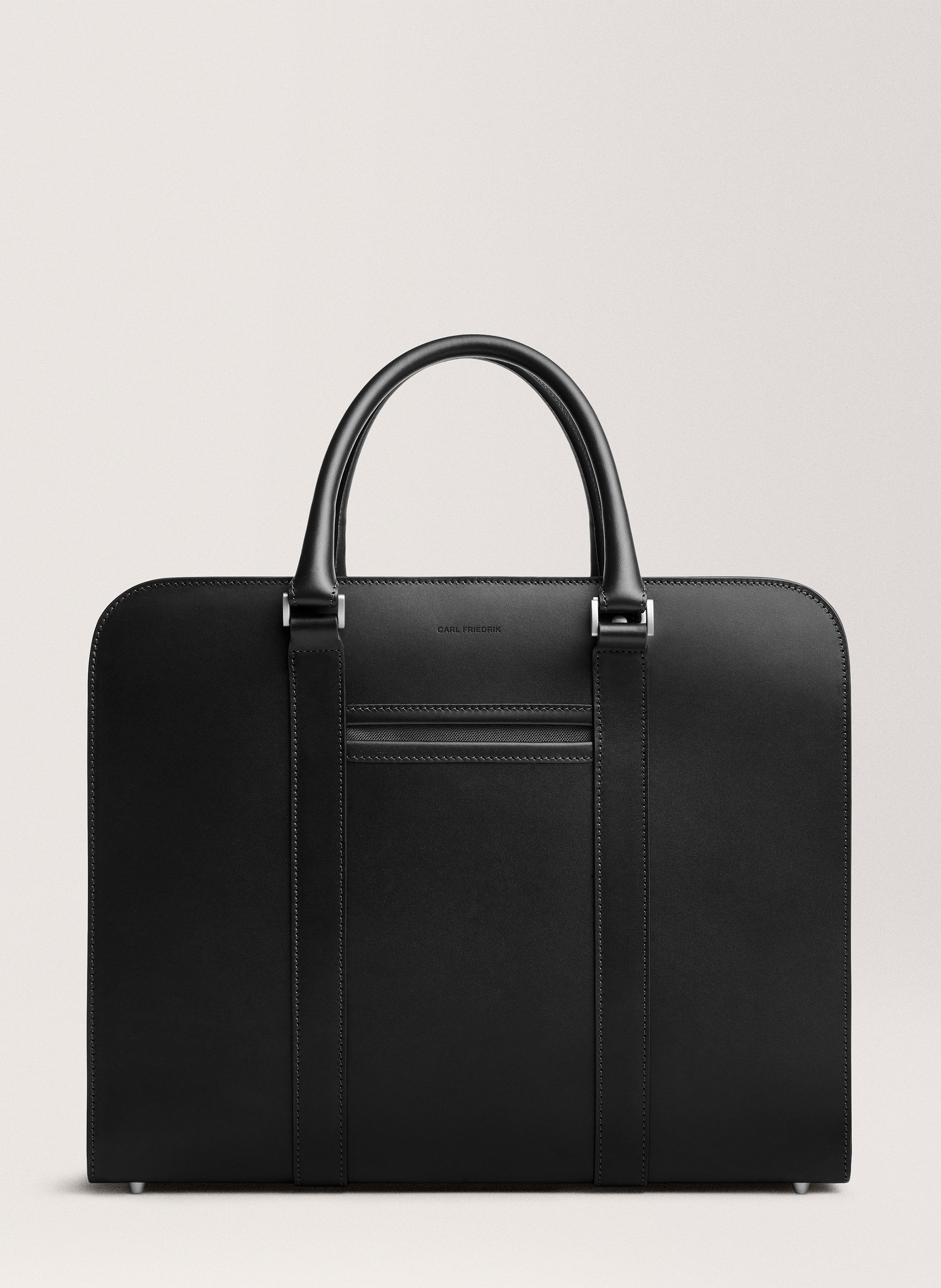 CARL FRIEDRIK Porte-documents 'Palissy Double' en cuir vachetta Noir