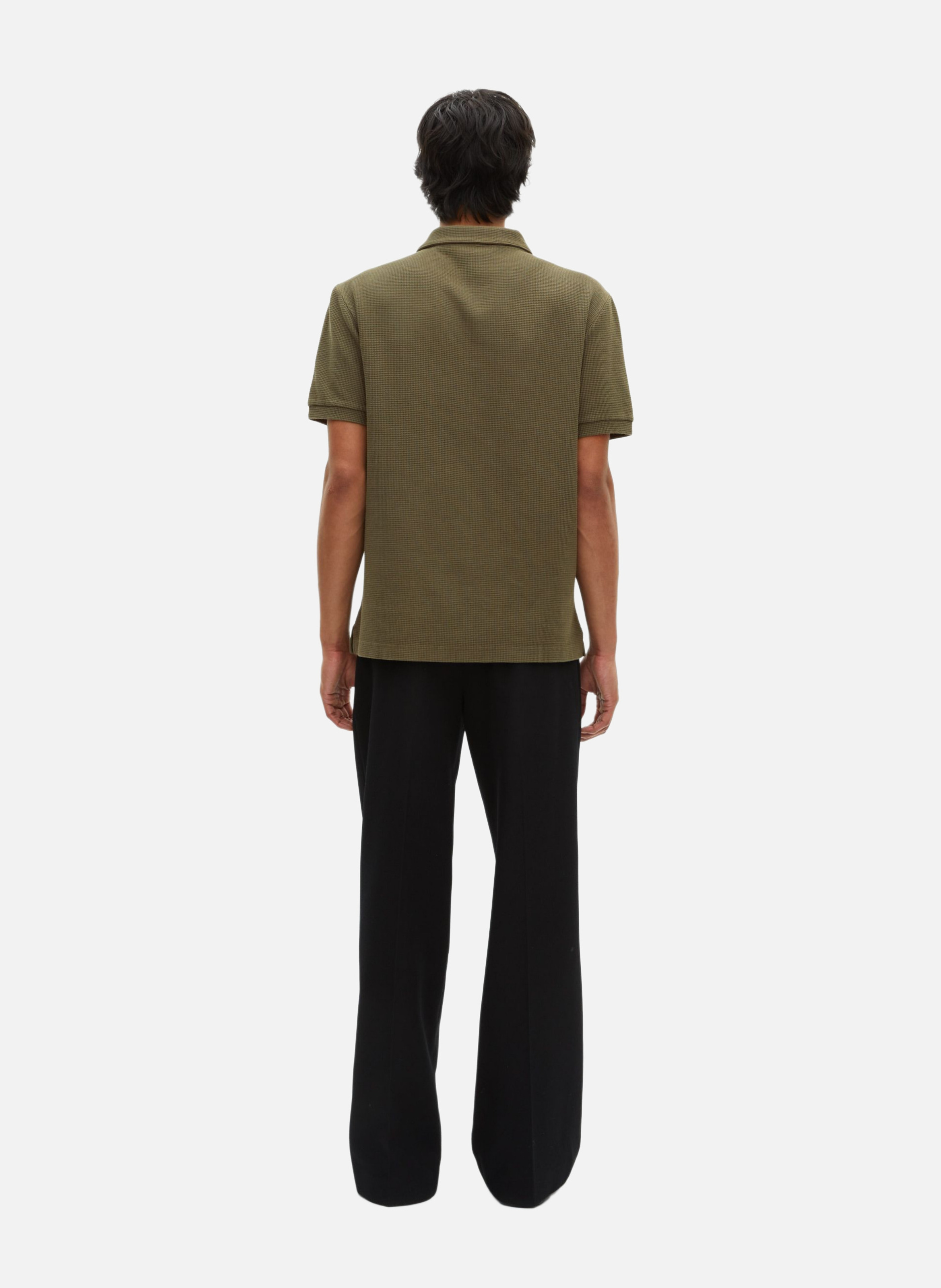 Polo en nid d'abeille avec blason THE KOOPLES Vert