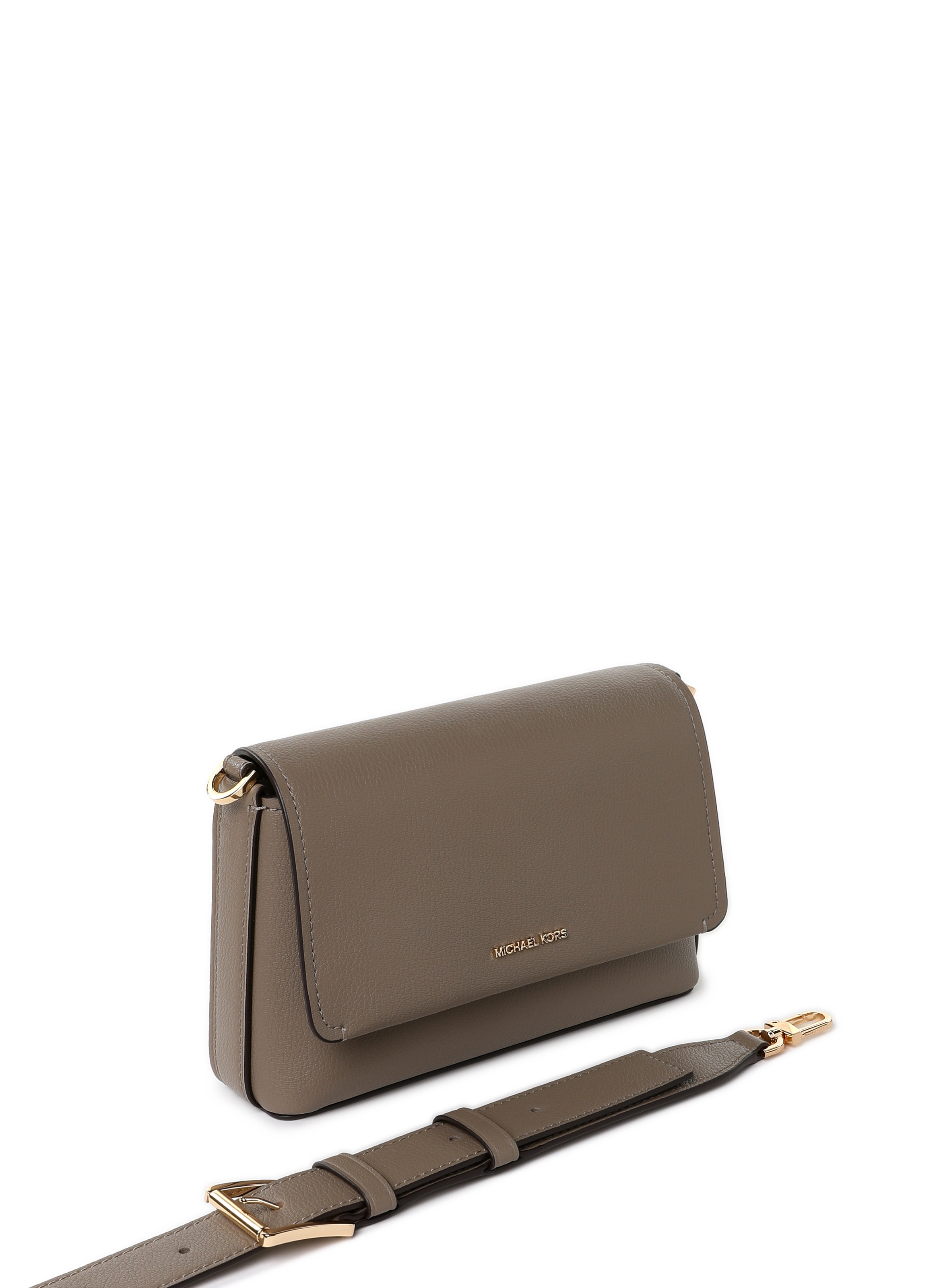 Small leather Nessa shoulder bag MICHAEL KORS Beige