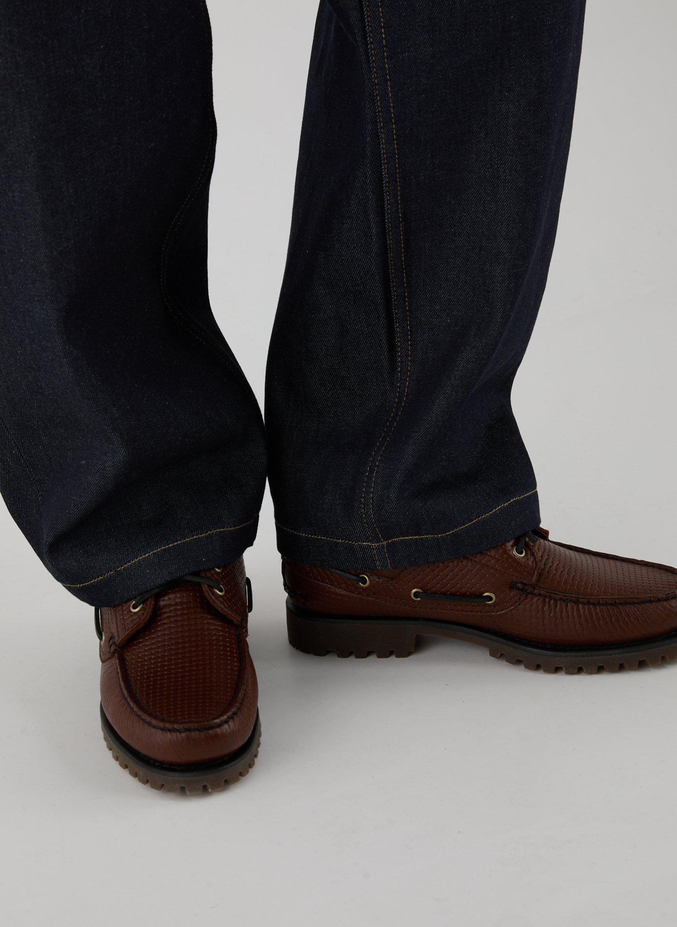 Scalloped leather loafers TIMBERLAND Brown