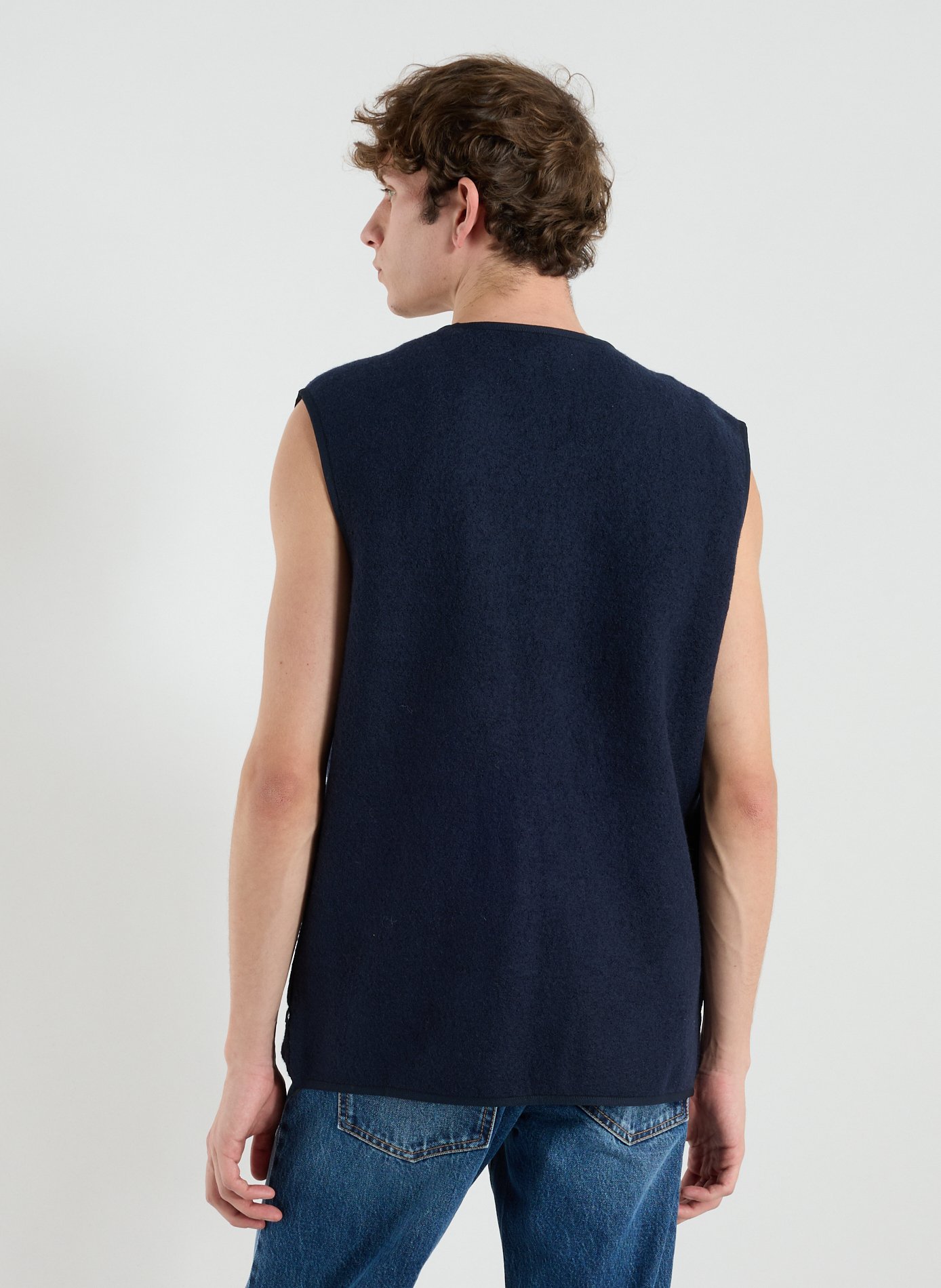 Gilet sans manches en laine SAMSOE SAMSOE Bleu