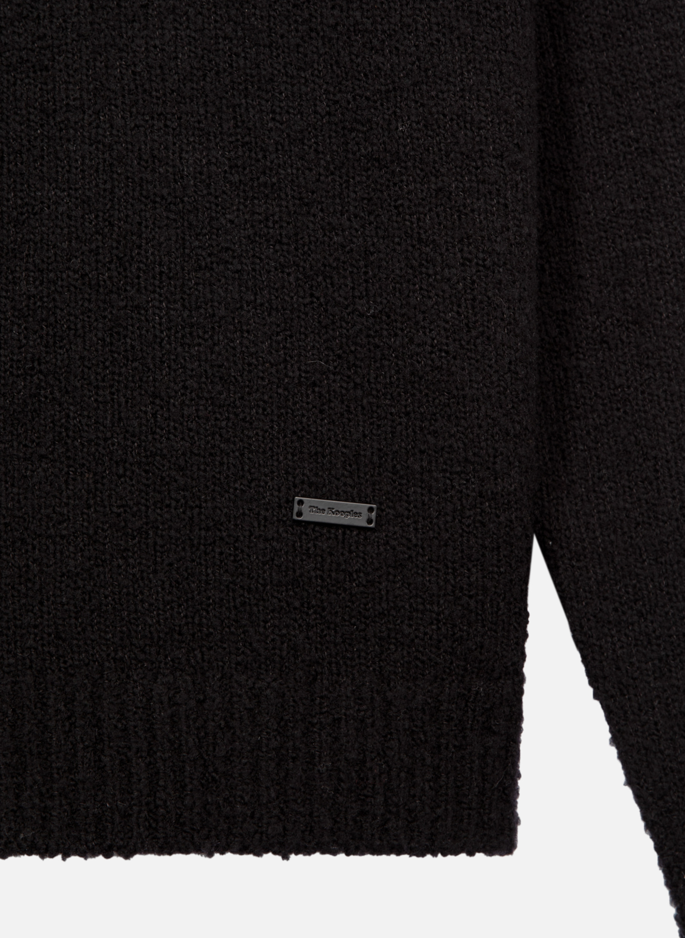 Pull col tunisien en laine THE KOOPLES Noir