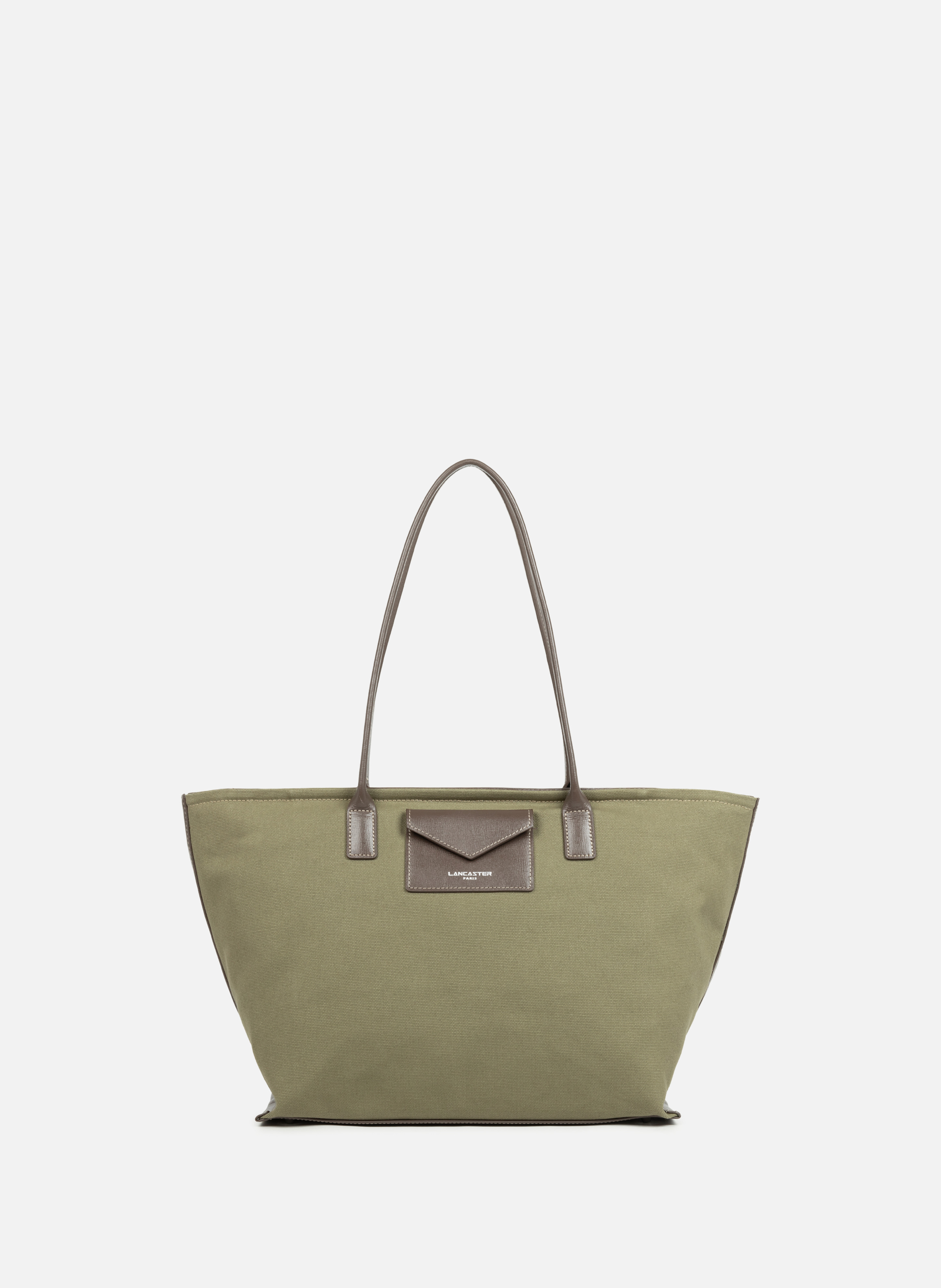 Sac cabas épaule - canvas kba Kaki by LANCASTER LANCASTER Sac cabas épaule - canvas kba Kaki