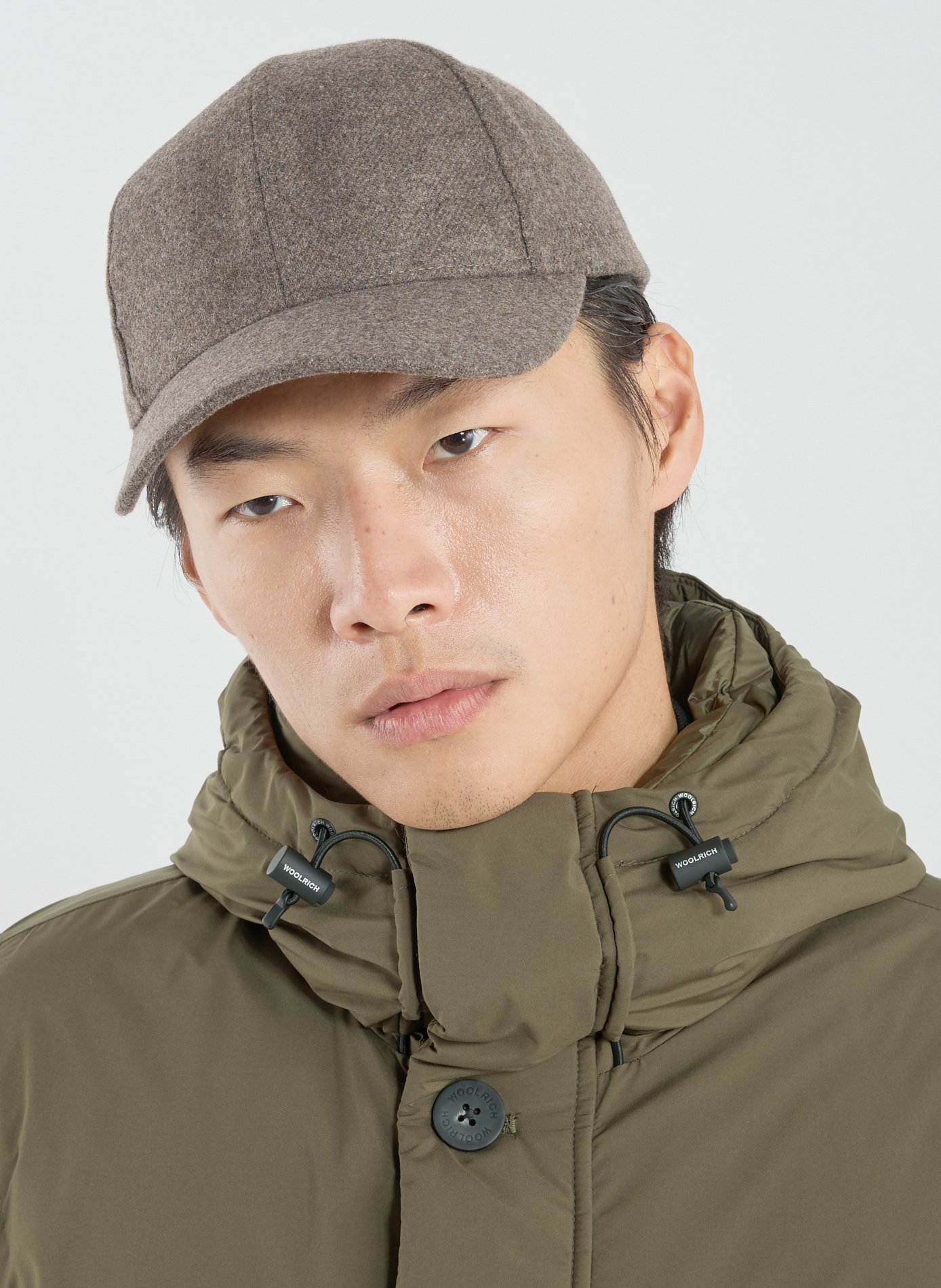 Casquette en laine mélangée WOOLRICH Marron