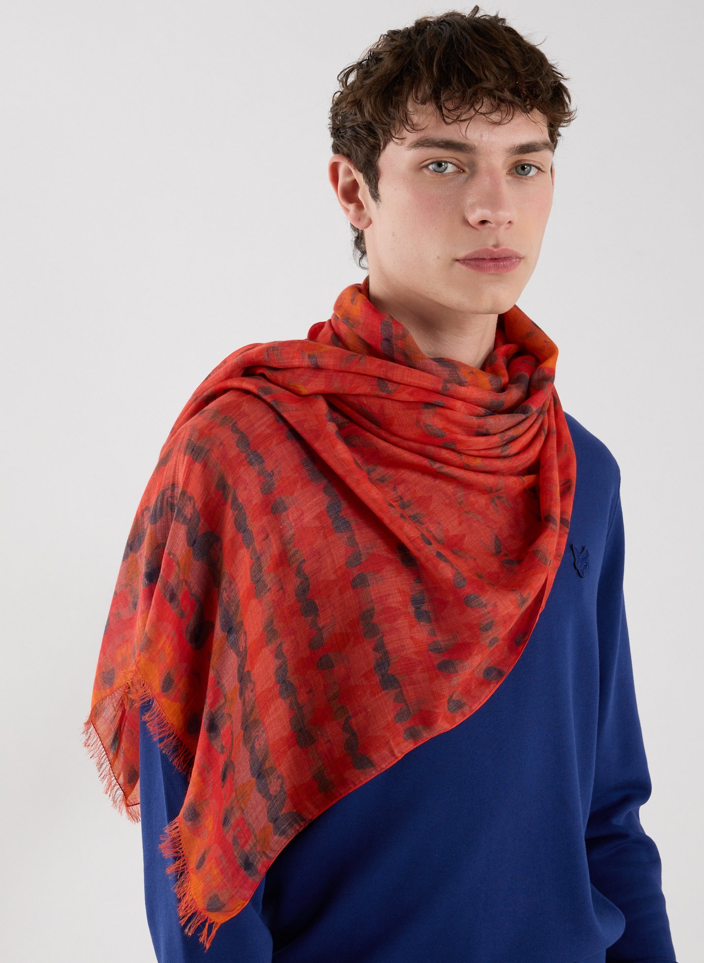 Printed scarf PETRUSSE Red