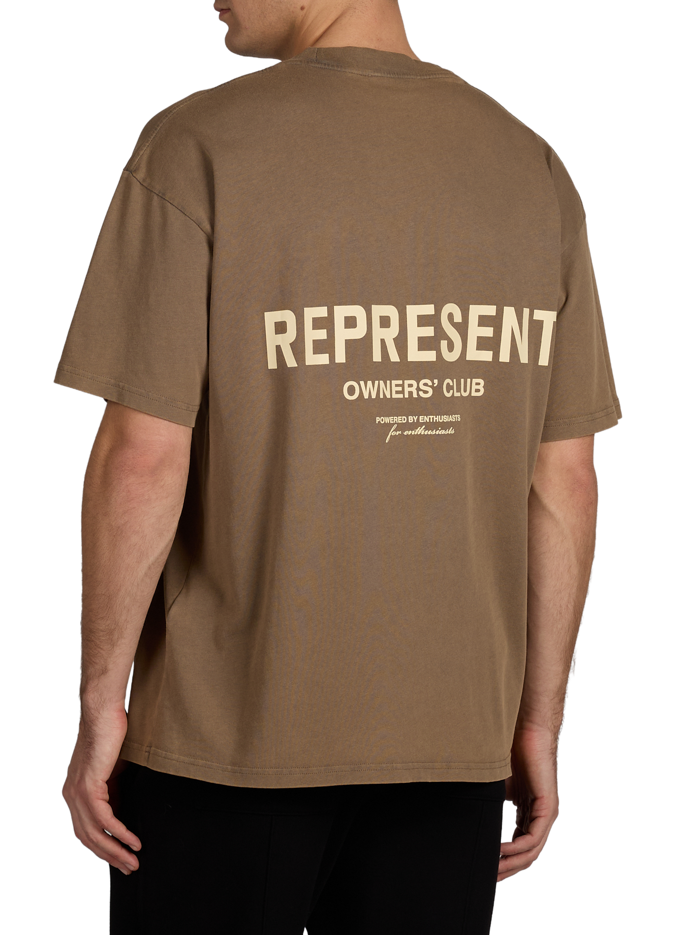 Straight-fit cotton T-shirt REPRESENT Beige