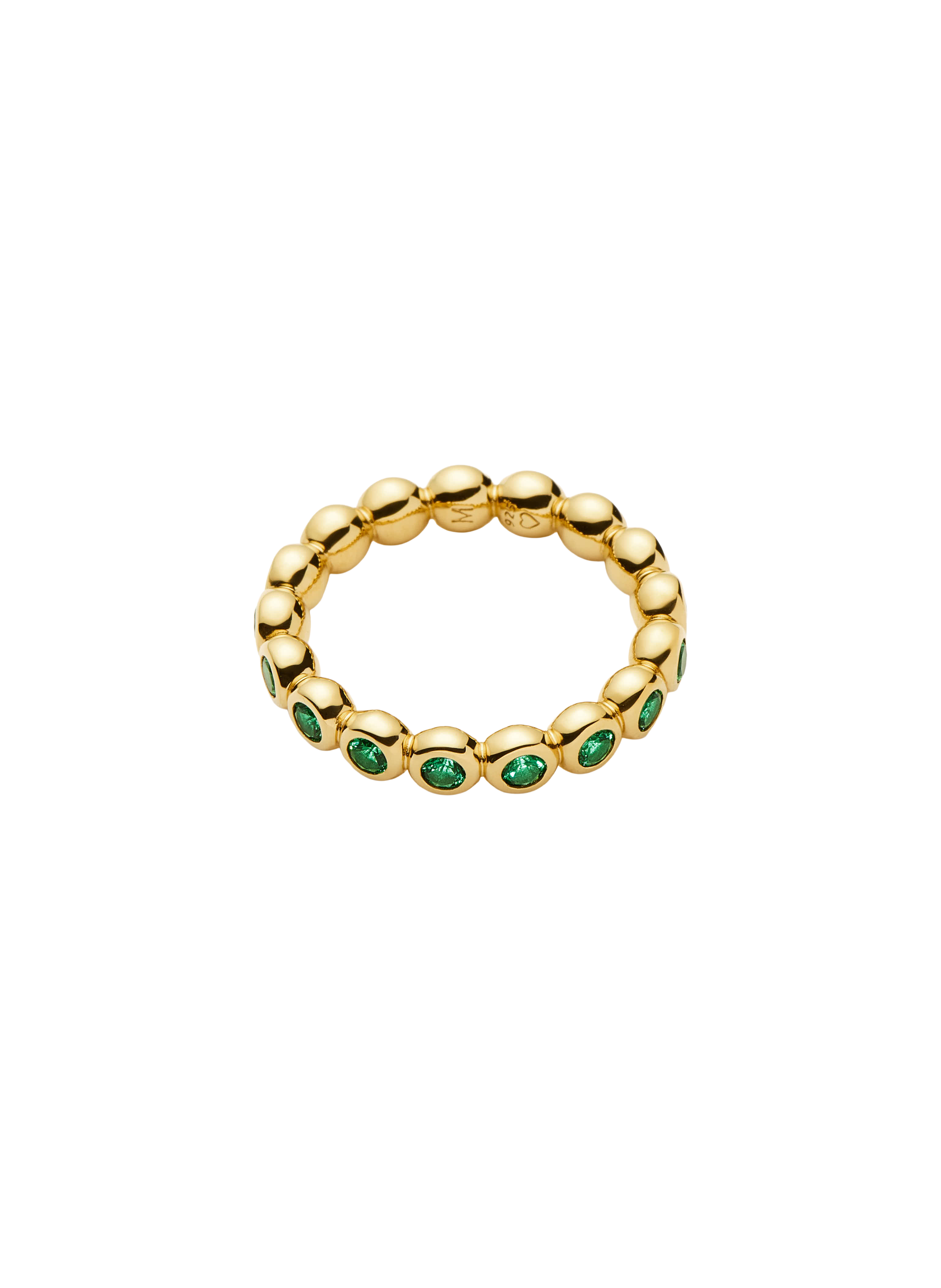 Bague Tennis sertie de pierres MISSOMA Vert