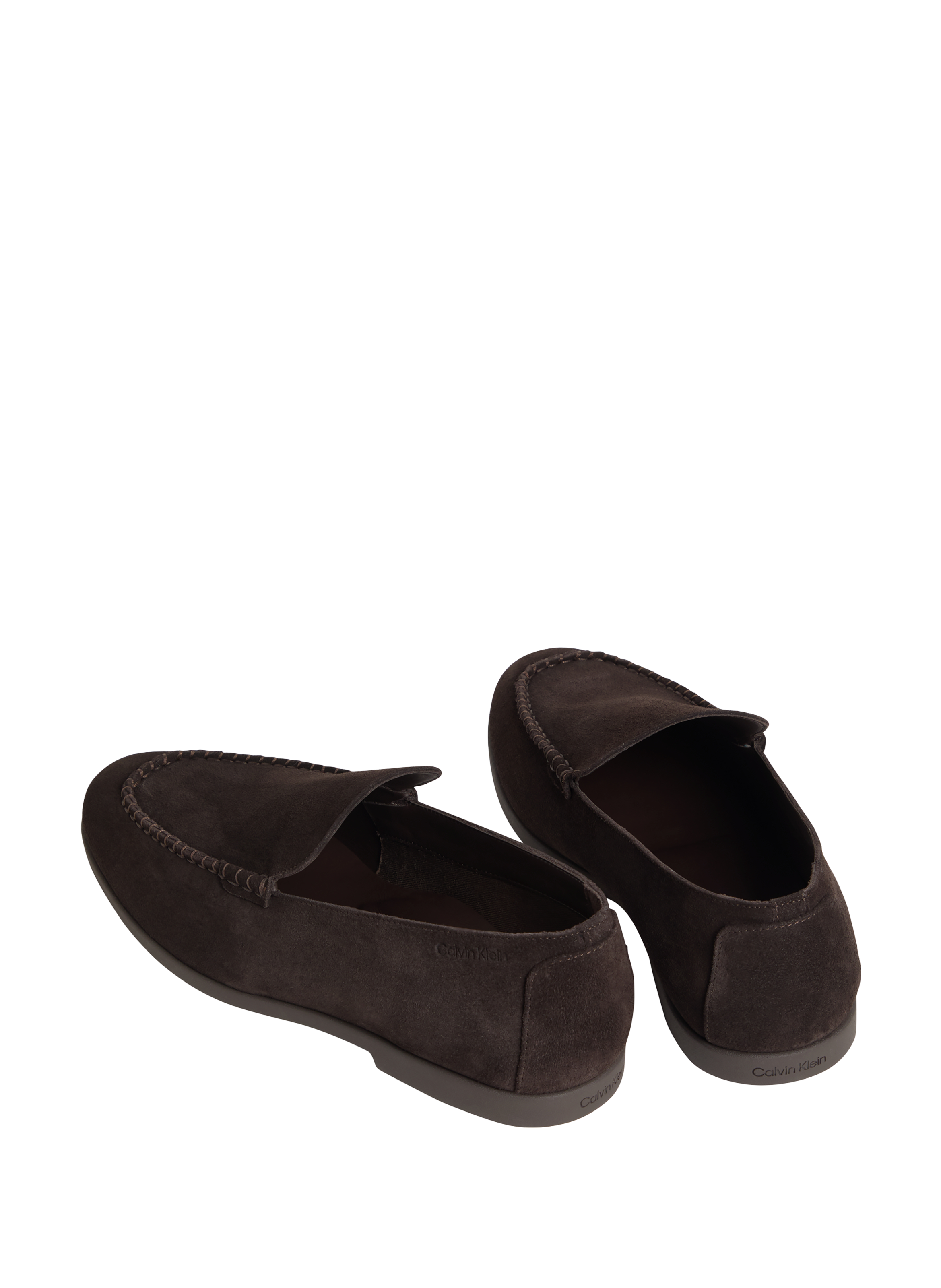 Suede cow leather loafers CALVIN KLEIN Black