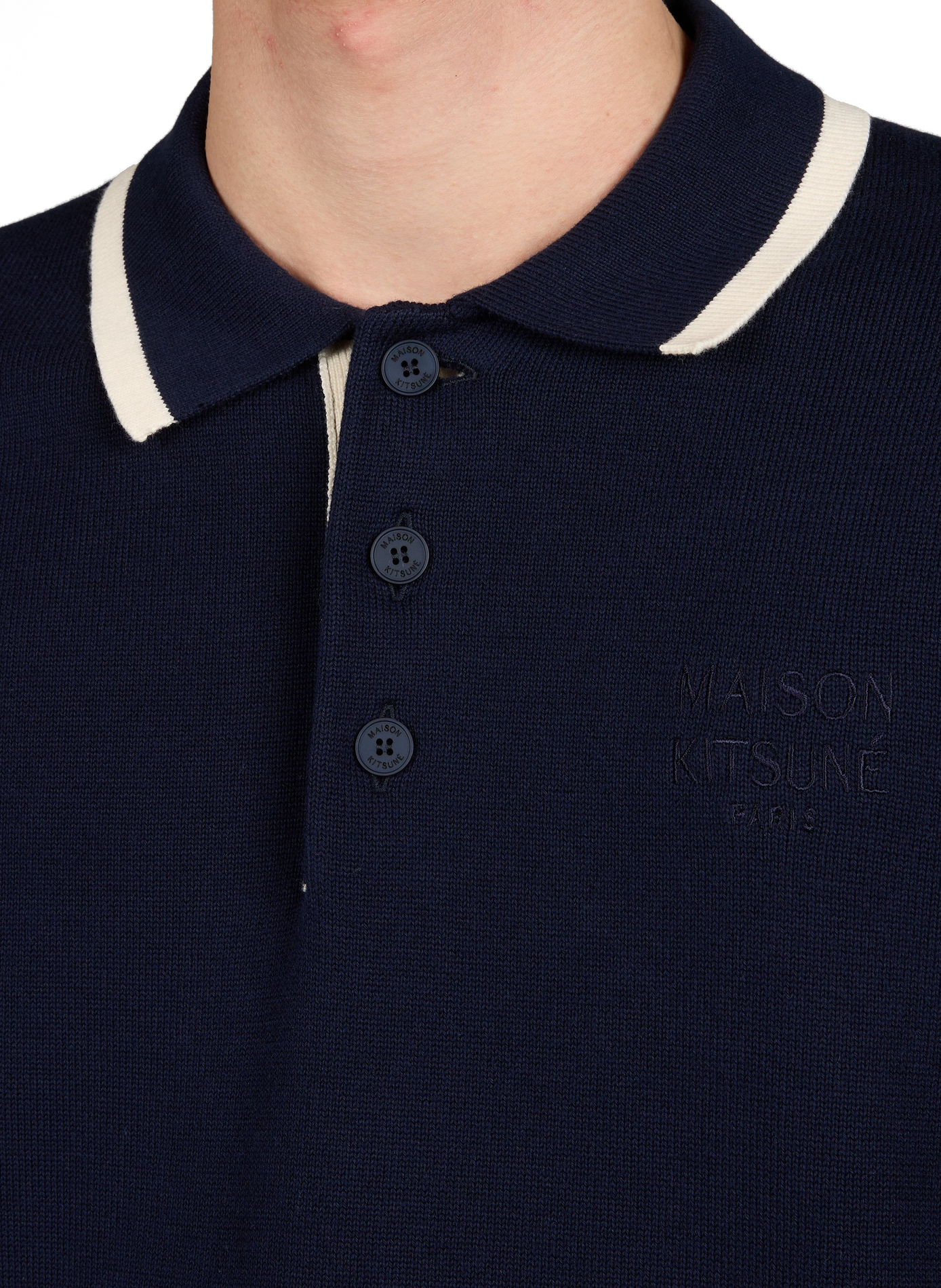 Cotton polo shirt MAISON KITSUNÉ Blue