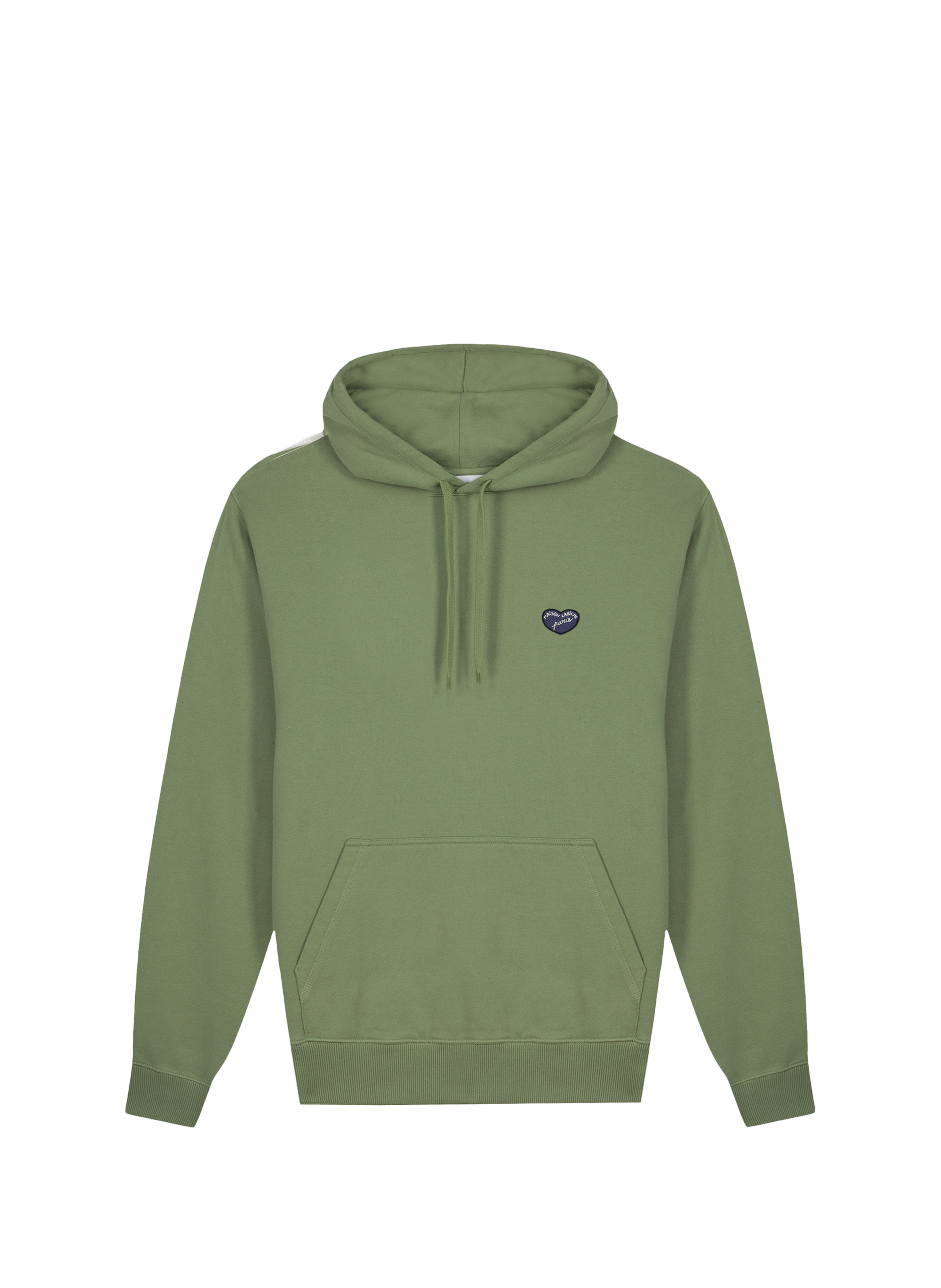 Crozatier hoodie with heart patch MAISON LABICHE Green